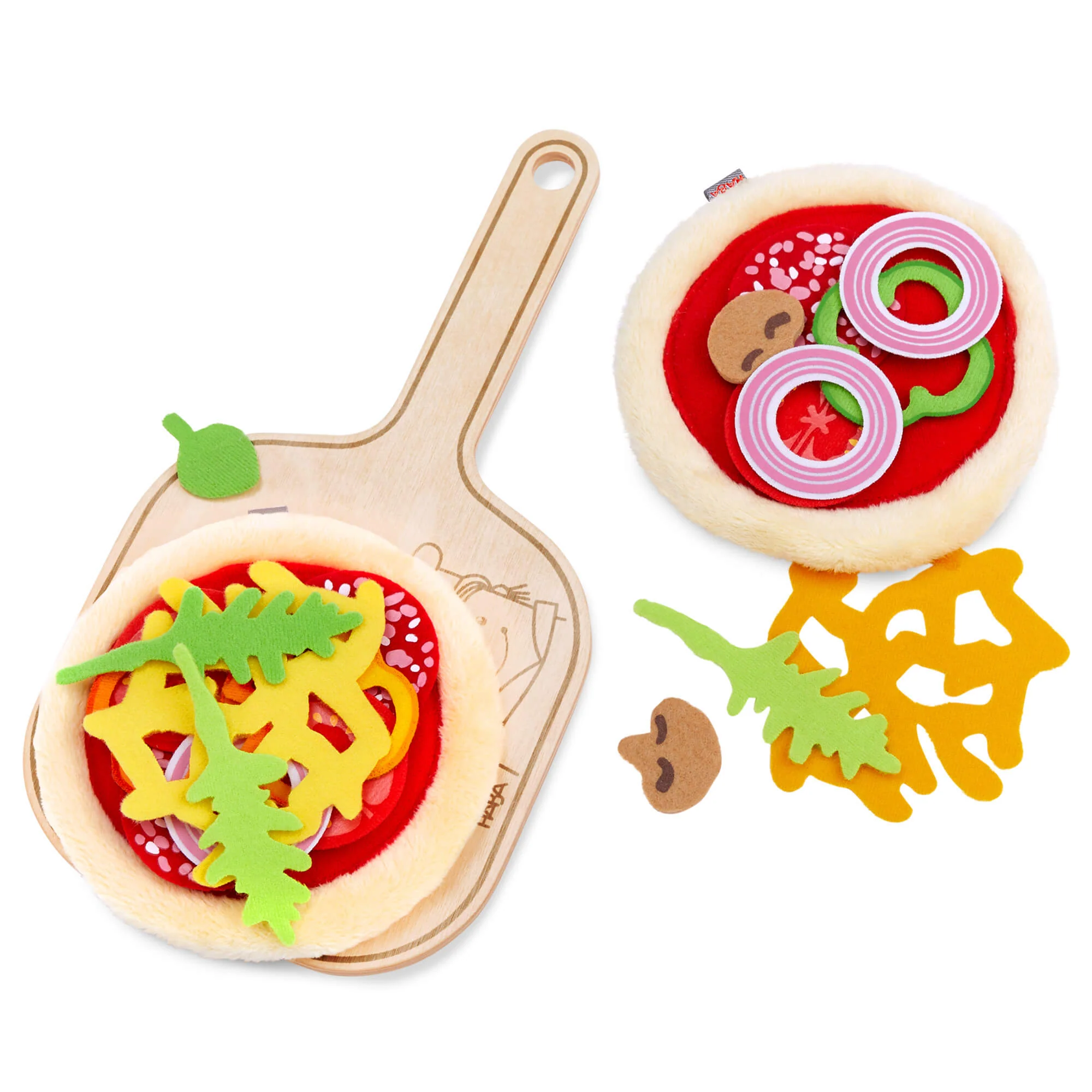 Creative Play Pizza Party Play Food Set with Wooden Peel