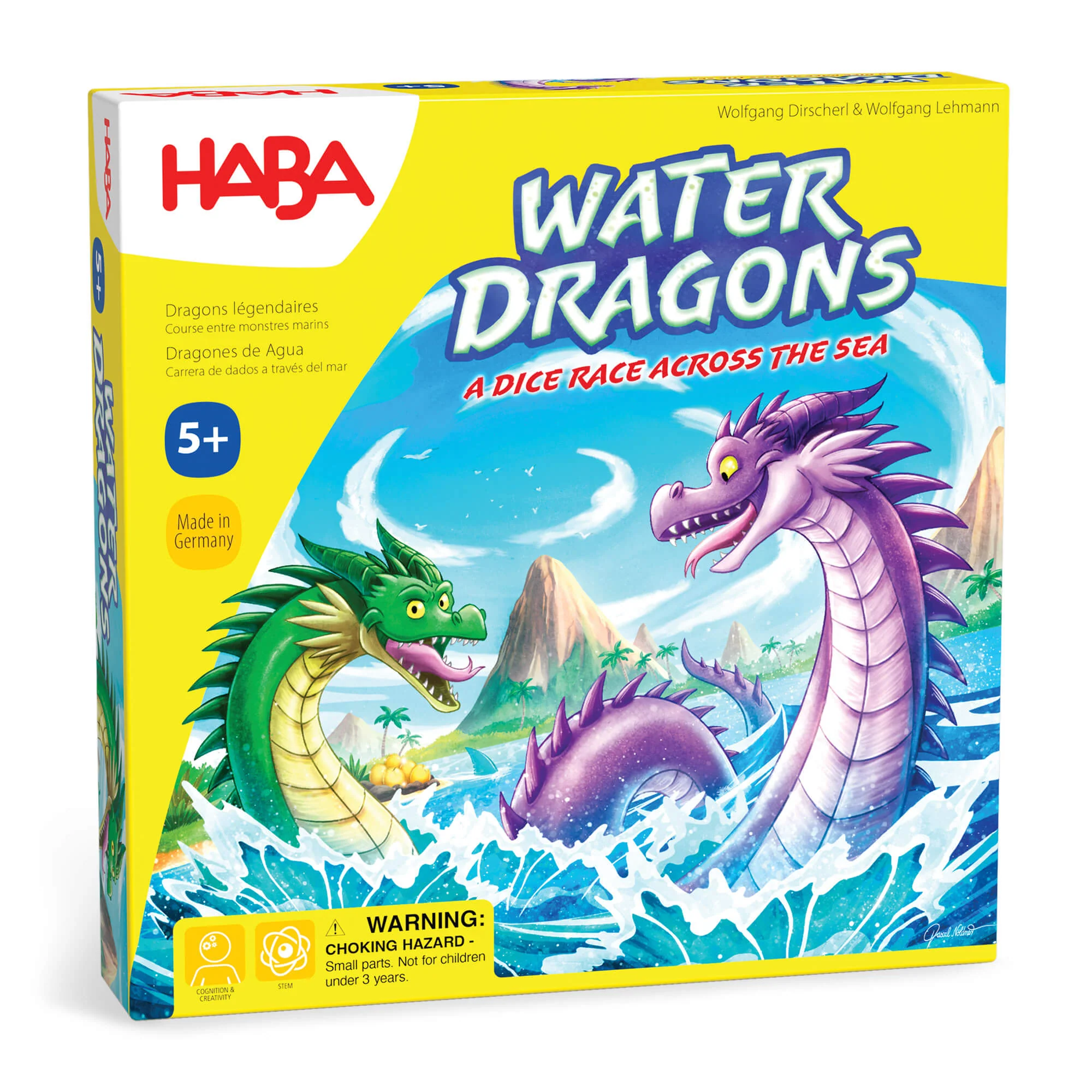 Water Dragons Family Dice Race Board Game for Ages 5 and Up