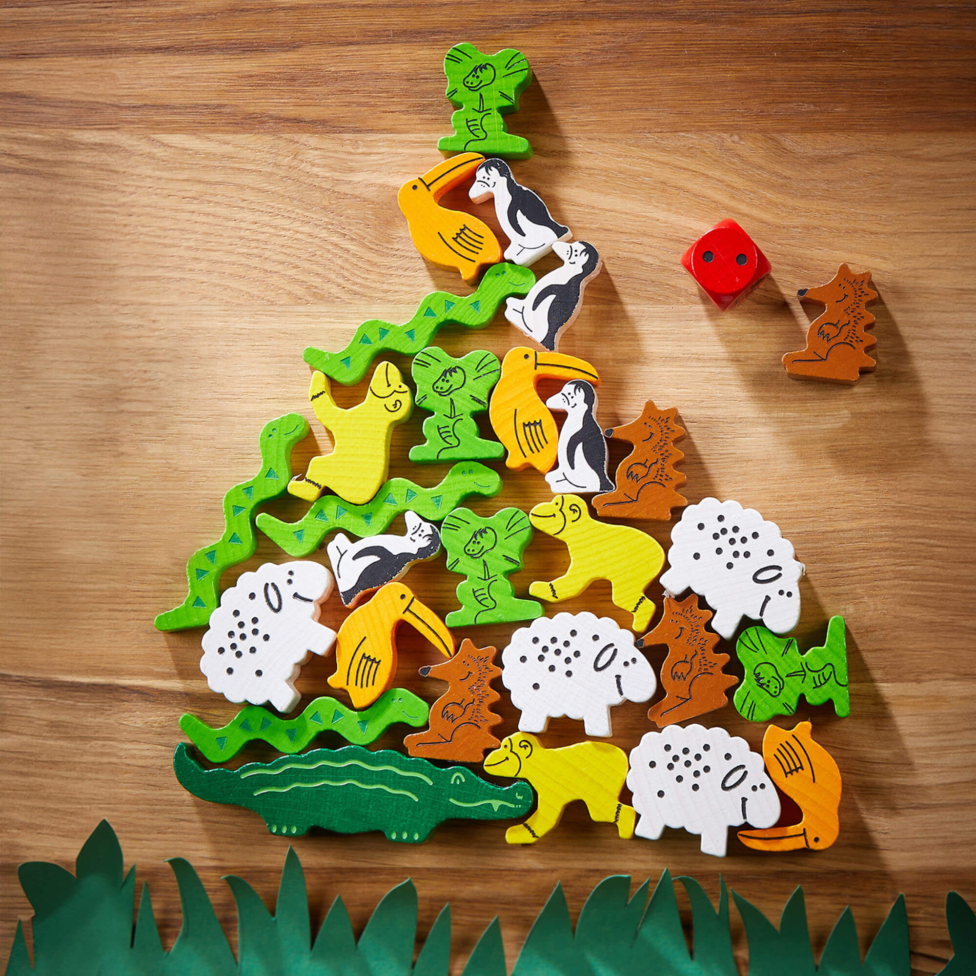 Animal Upon Animal Stacking Game, Compact Version