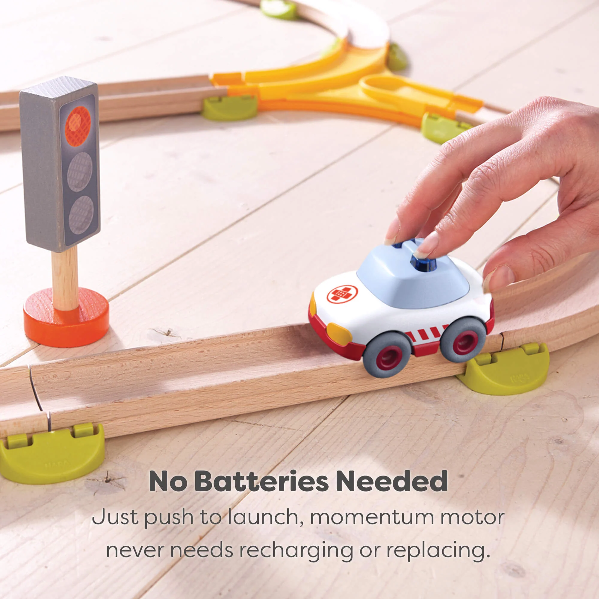 Kullerbu Ambulance Toy Car with Momentum Motor