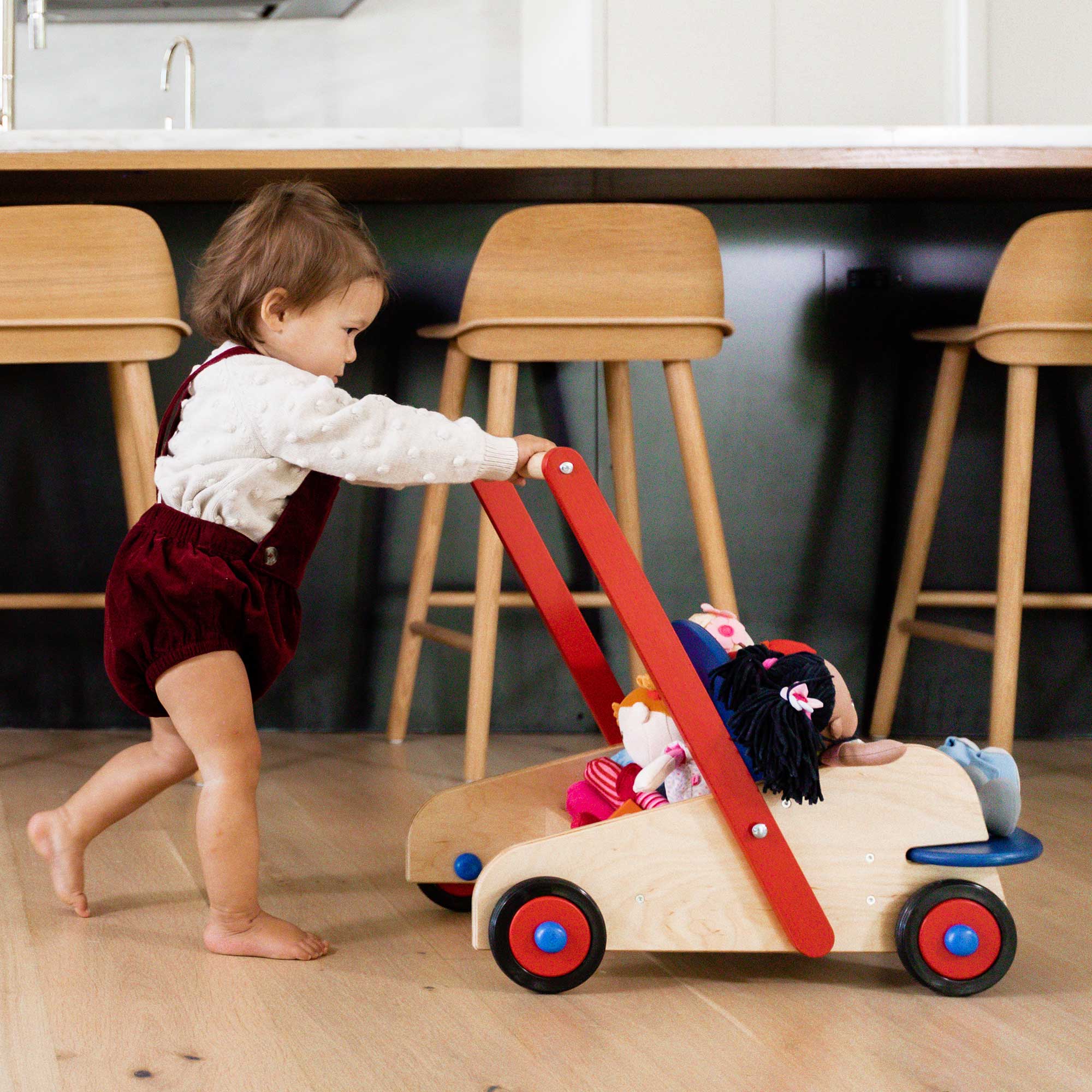 Walker Wagon Baby Push Walker for First Steps and Doll Play