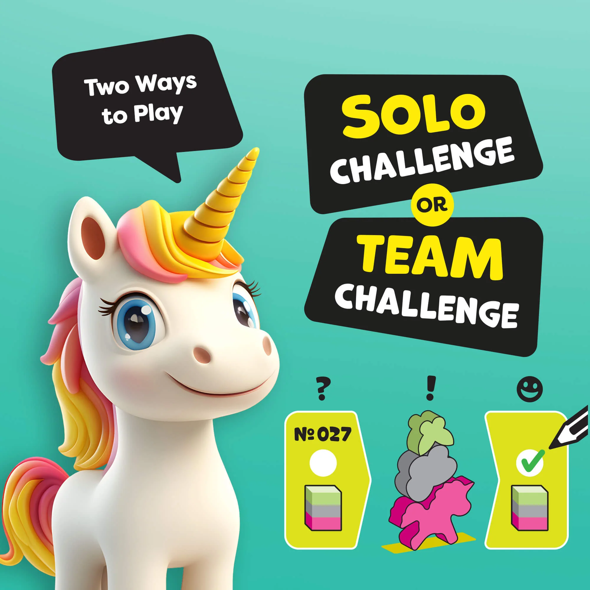 HABA Stacking Challenge Bundle with Unicorn, Animal, and Vehicle Kits