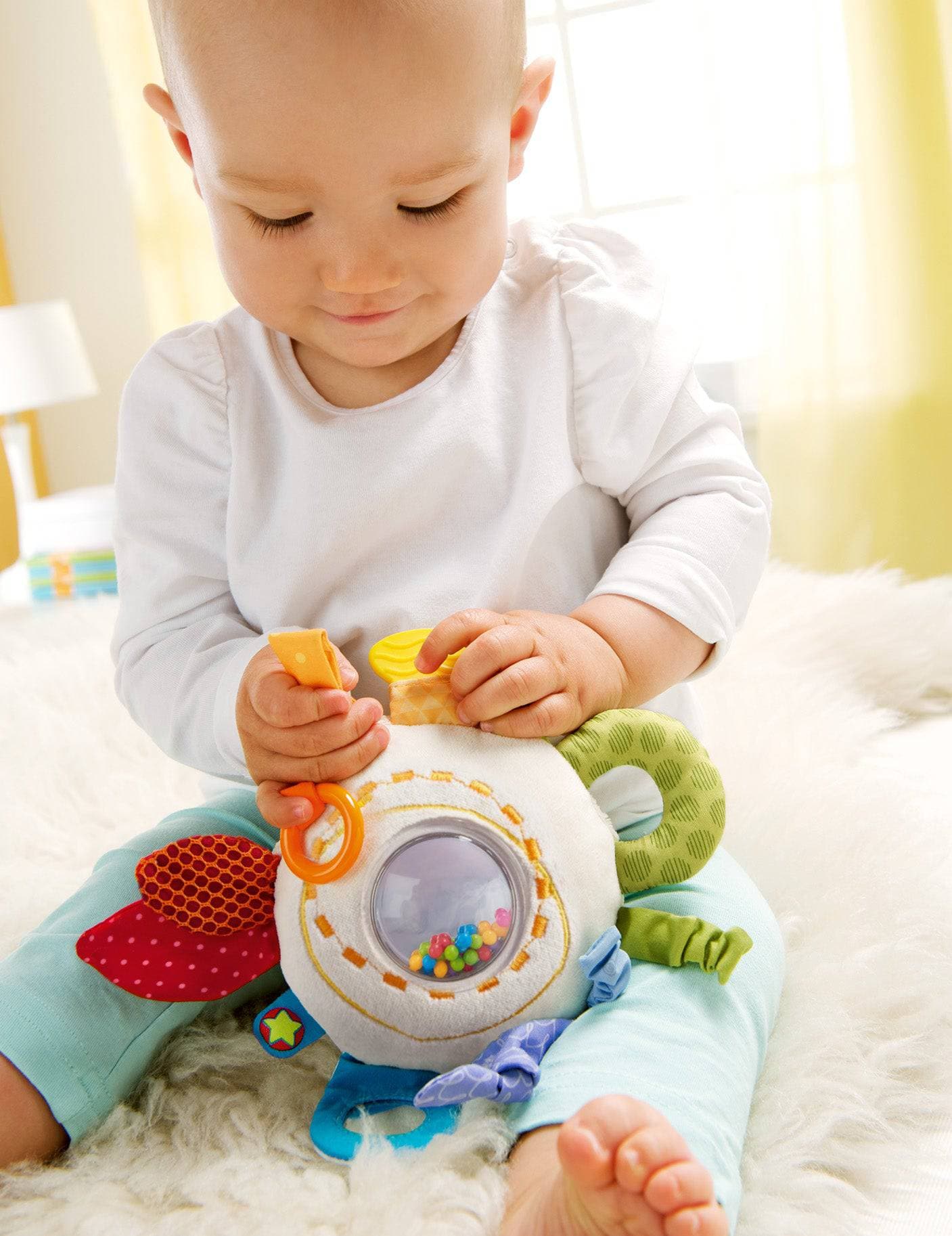 HABA 彩虹圆形毛绒安抚牙胶活动玩具