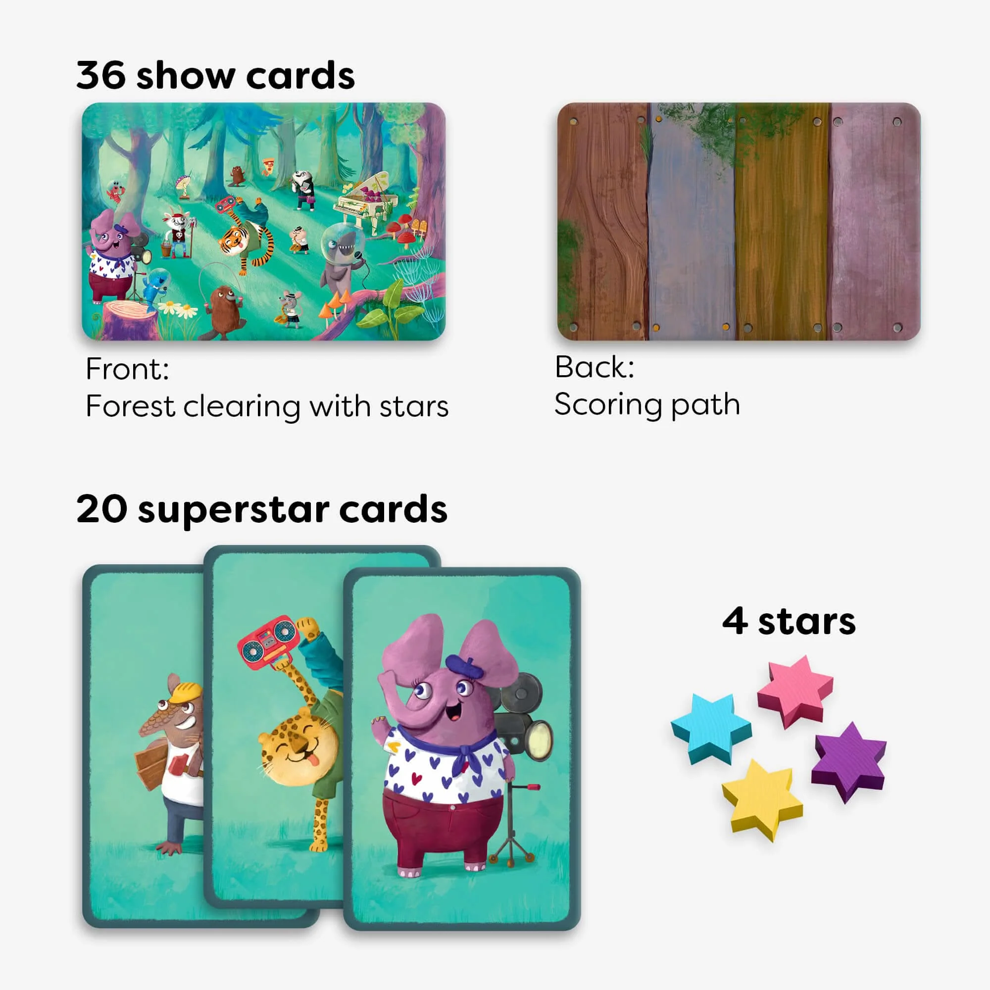 Forest Festival Memory Game for 2-4 Players