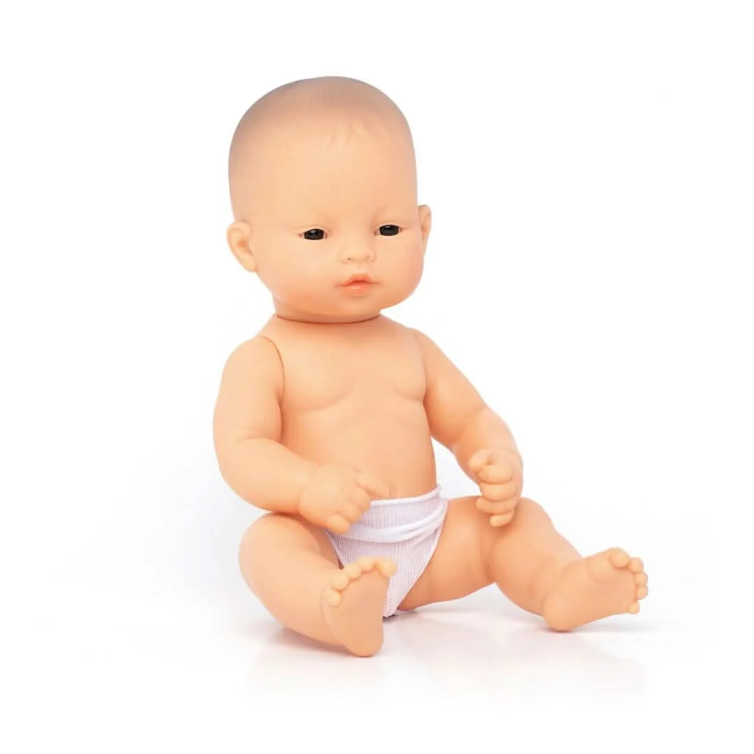Miniland Realistic Baby Boy Doll 12 5/8 Inch Soft Vinyl