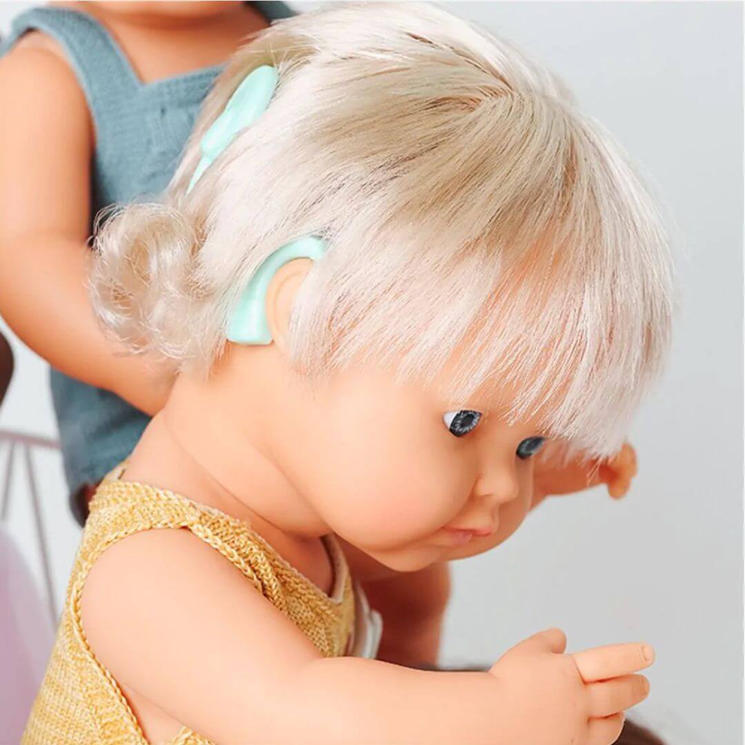 Miniland Inclusive Doll Bundle with Cochlear Implants, Down Syndrome and Vitiligo Dolls