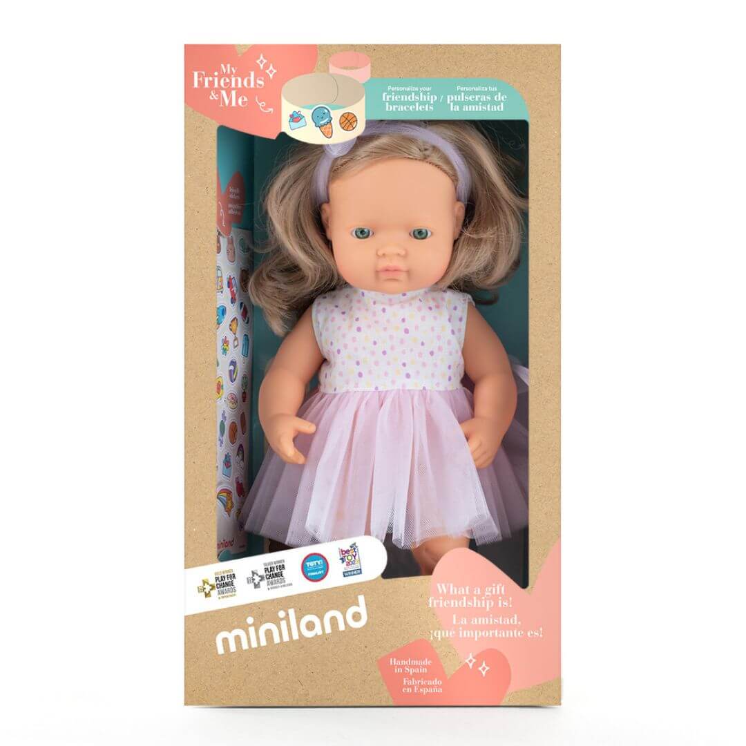Miniland My Friends & Me 15" Blonde Girl Doll