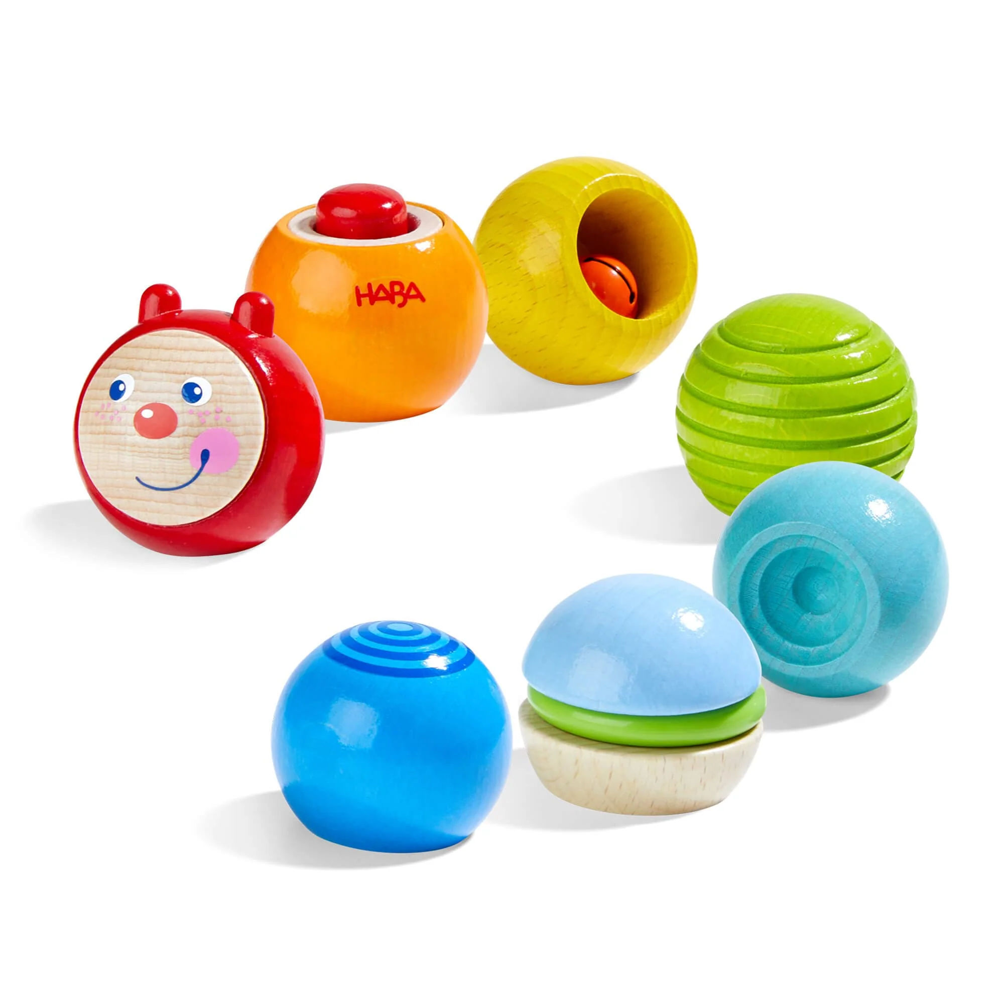 Discovery Caterpillar Wooden Building Blocks With Sensory Surprises