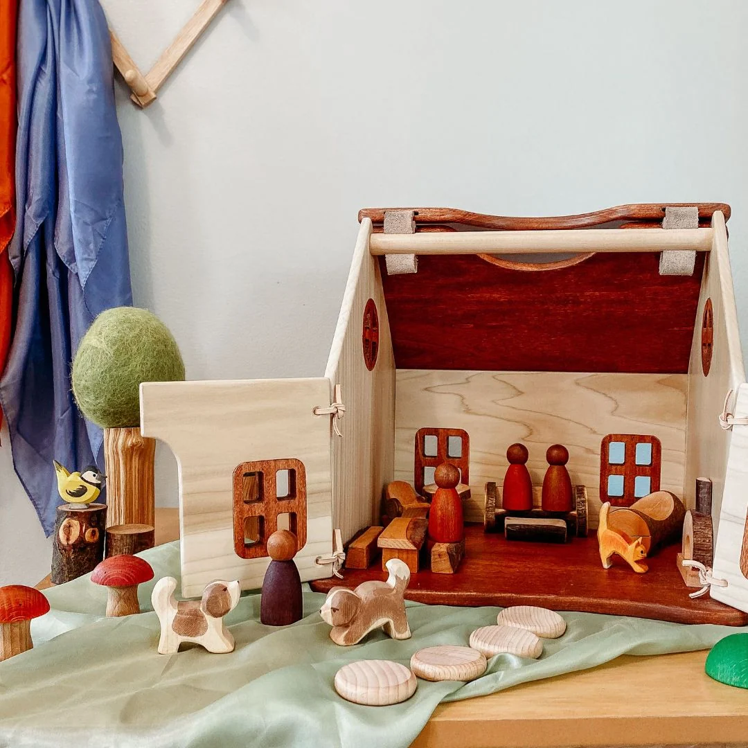 Thimbleberry Cottage Classic Wooden Dollhouse by Bella Luna Toys