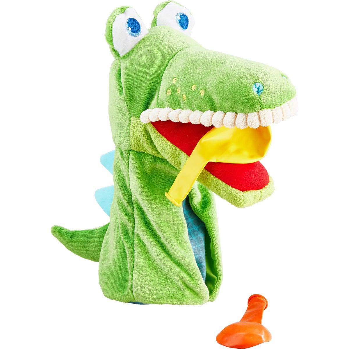 Eat-It-Up Croco Glove Puppet with Belly Bag for Food