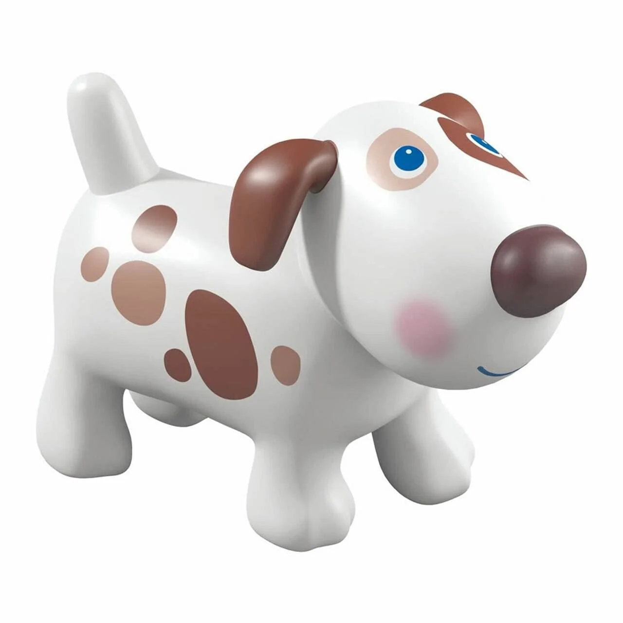 Little Friends Dog Lucky Figure with Plywood Doghouse and Wooden Bones