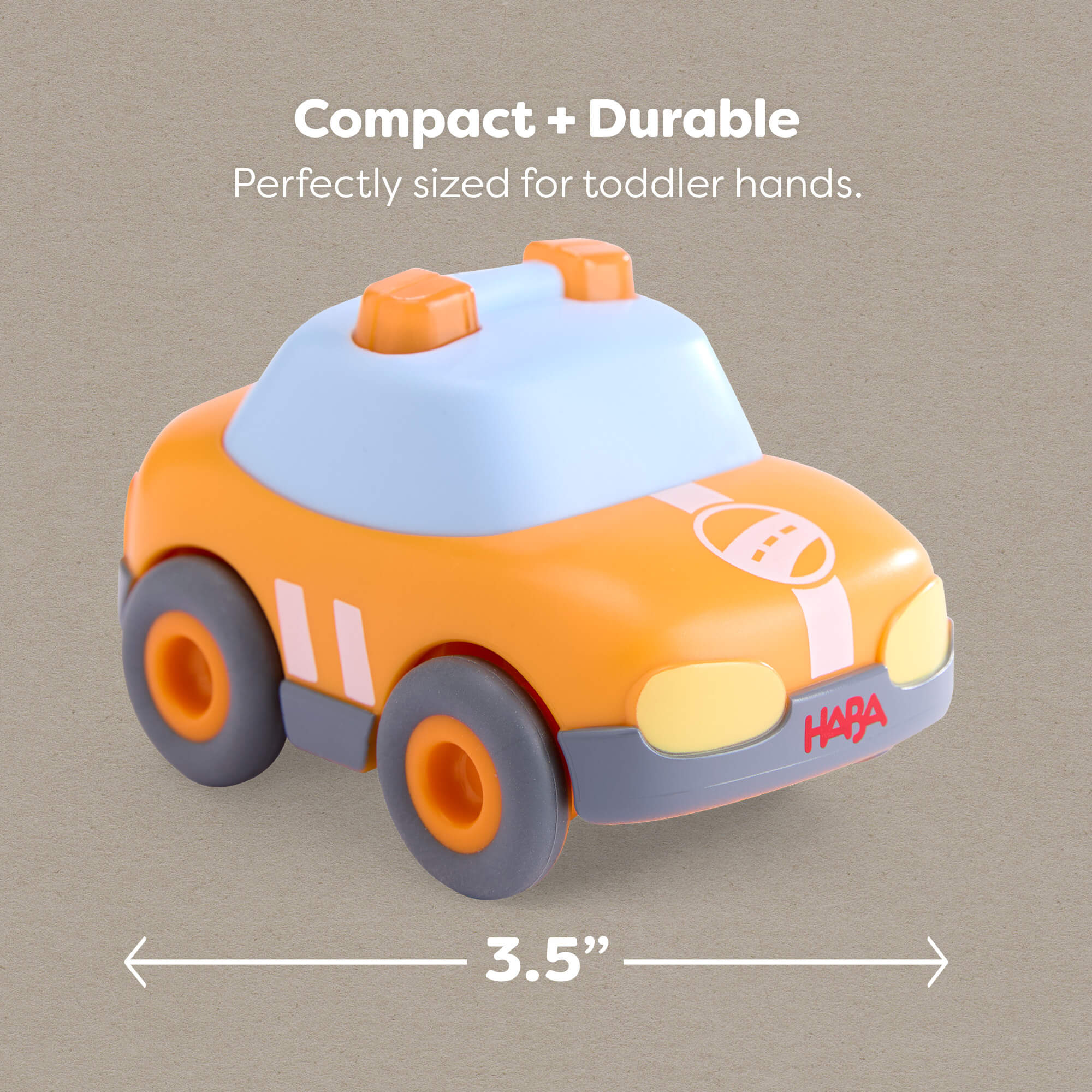 HABA Cars 黄色领跑车（含再生塑料制成的动力马达）