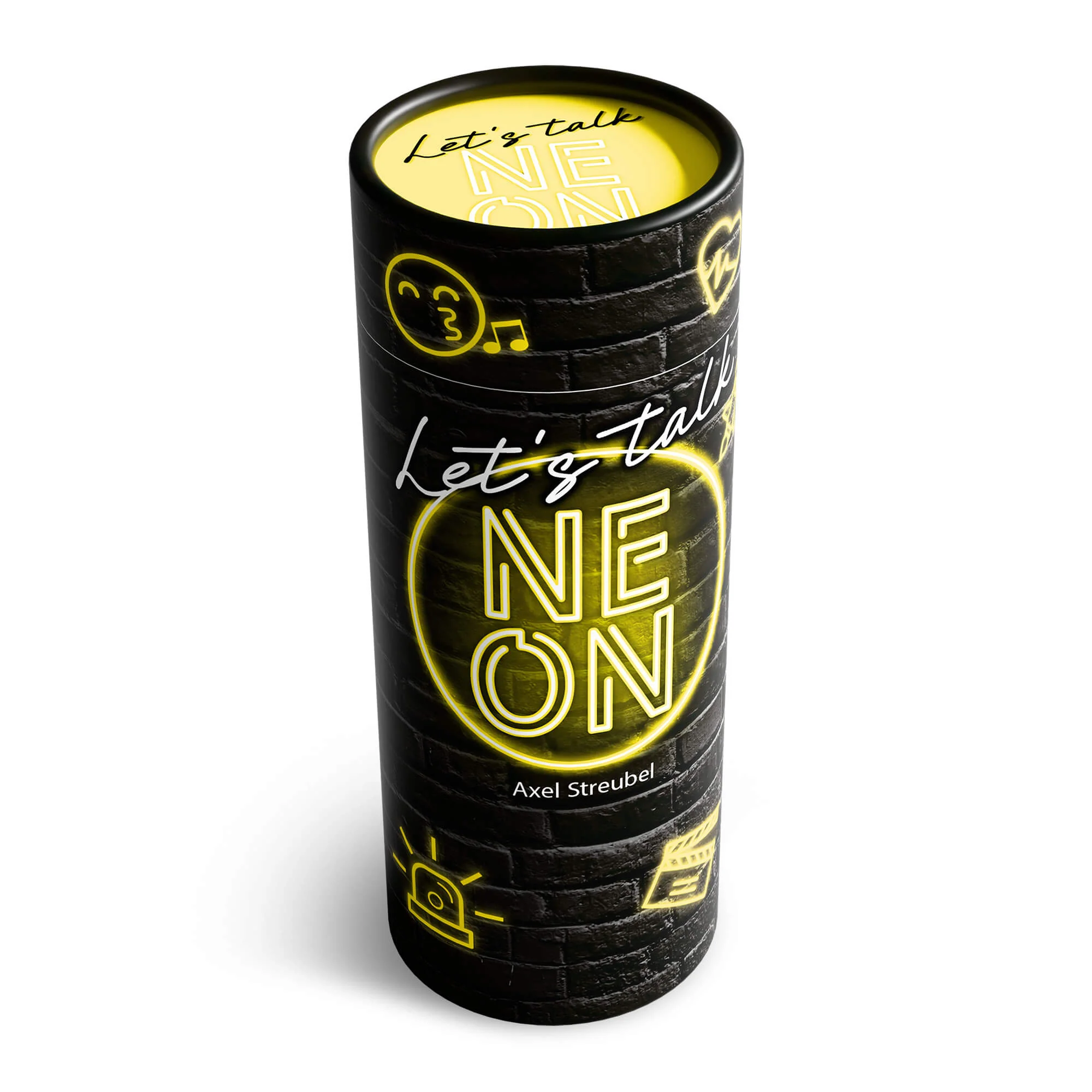 Let's Talk NEON Party Game with 50 Double-Sided Tiles