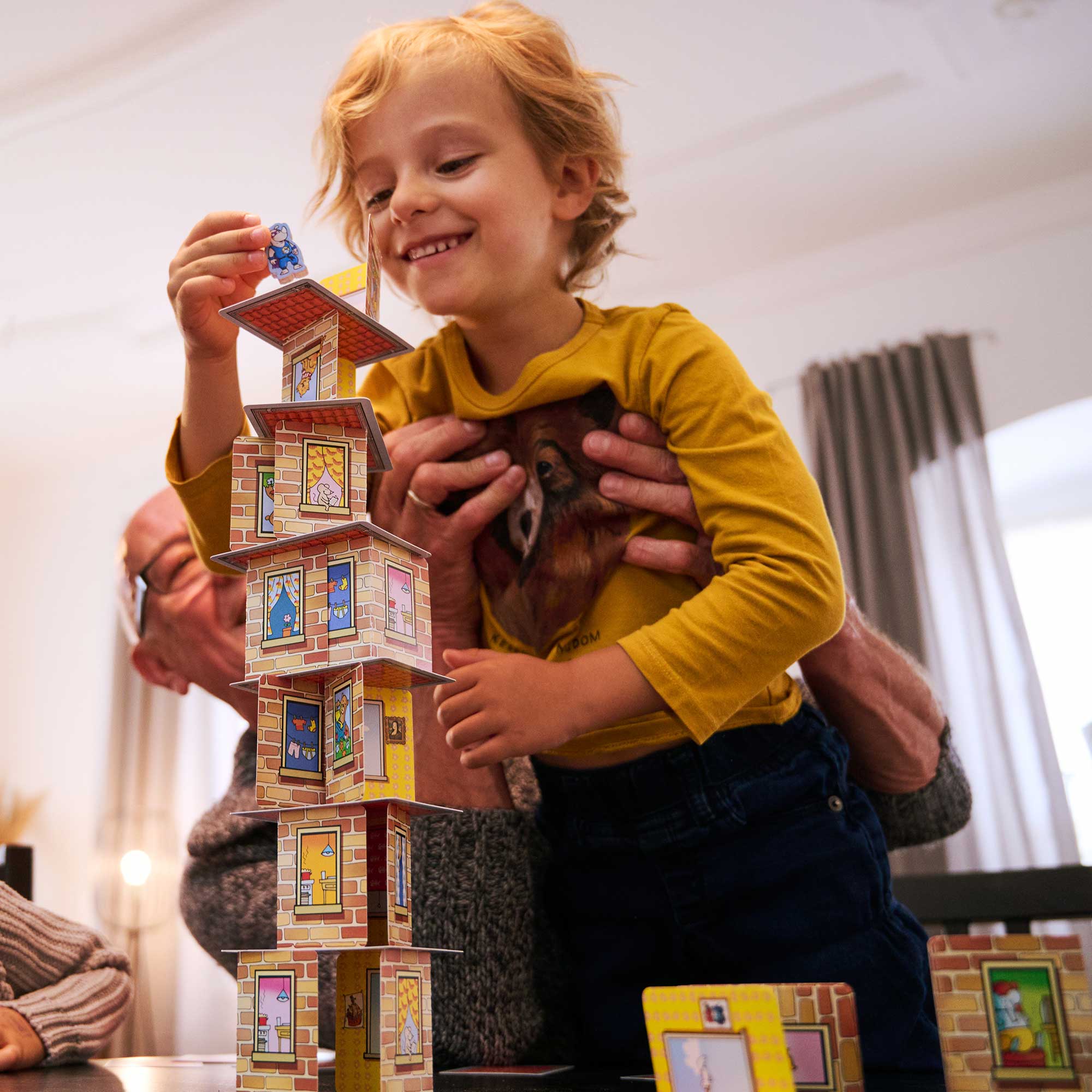 Rhino Hero Stacking Cards Game for Family and Classroom Play