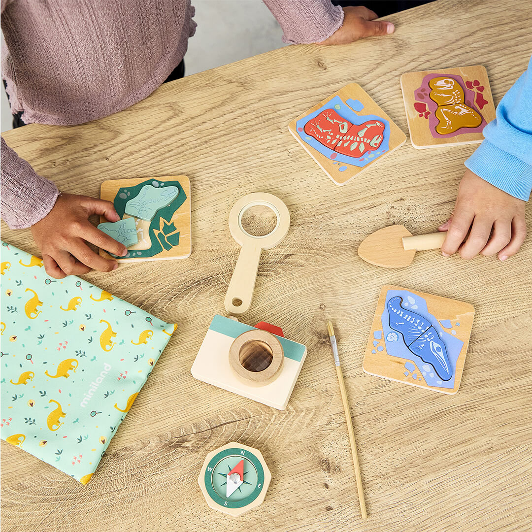 Miniland Paleontology Kit for Dinosaur Discovery and Role Play