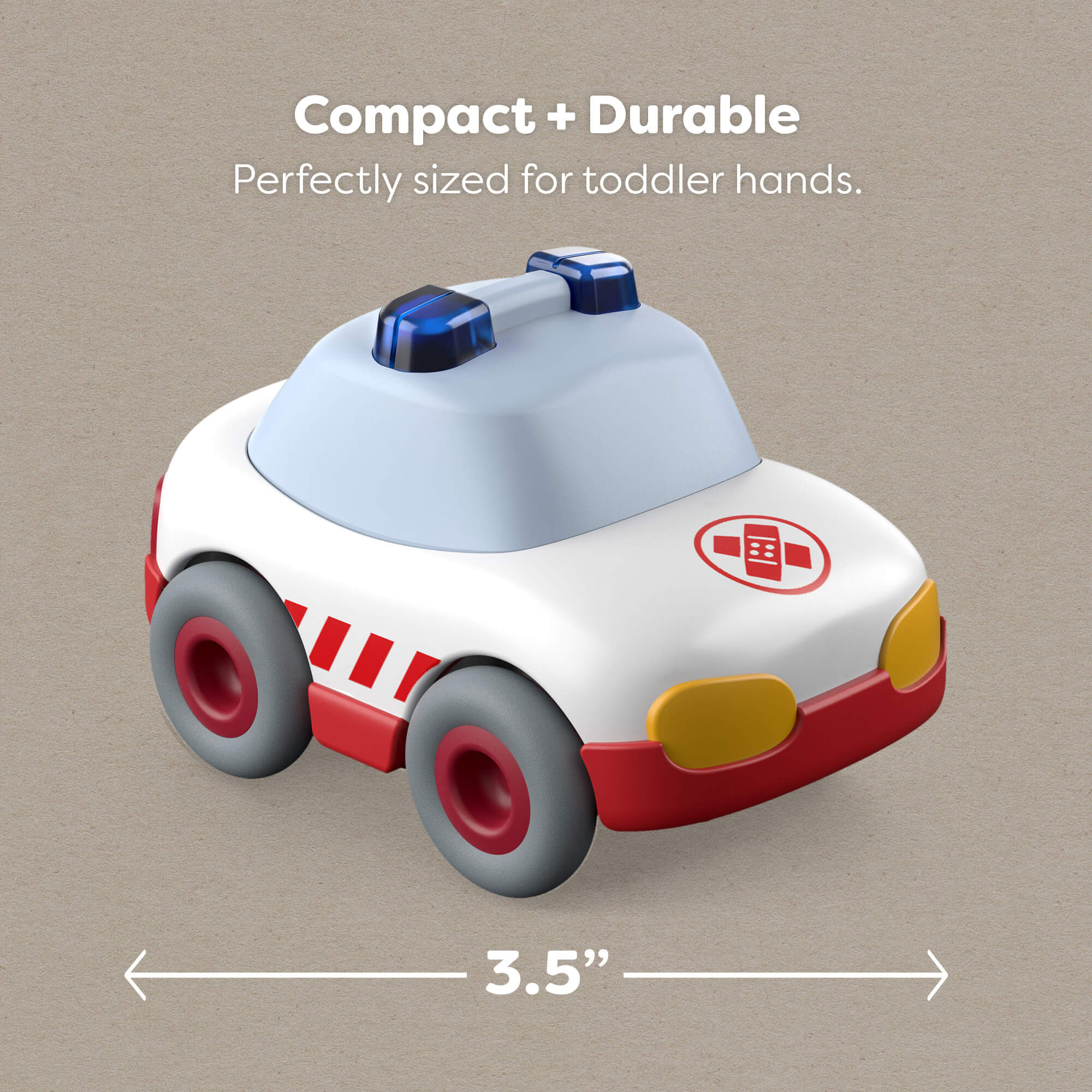 Kullerbu Ambulance Toy Car with Momentum Motor