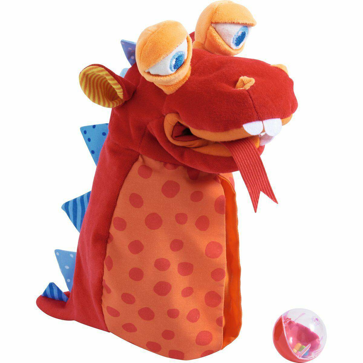 Eat-it-up Dragon Glove Puppet with Belly Bag for Storytelling