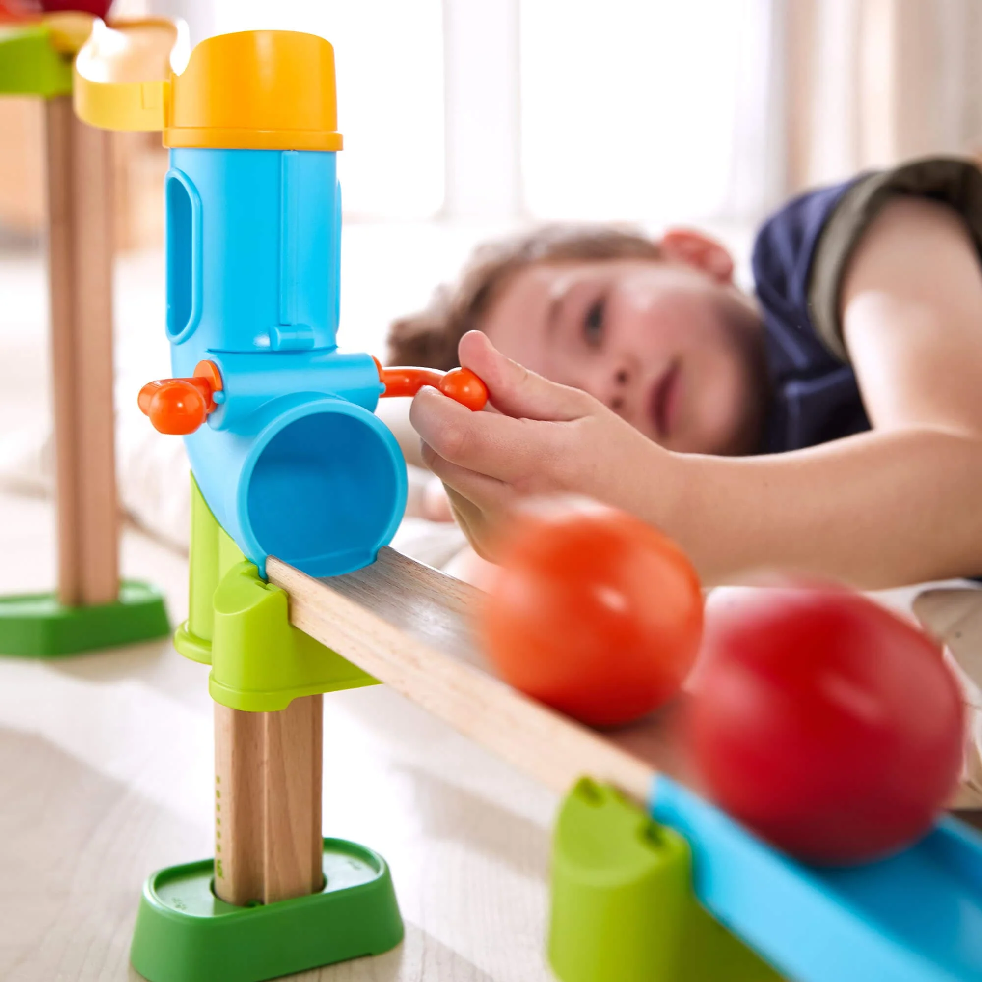 Kullerbu Rainbow Run Bundle Ball Track Set for Ages 2 and Up