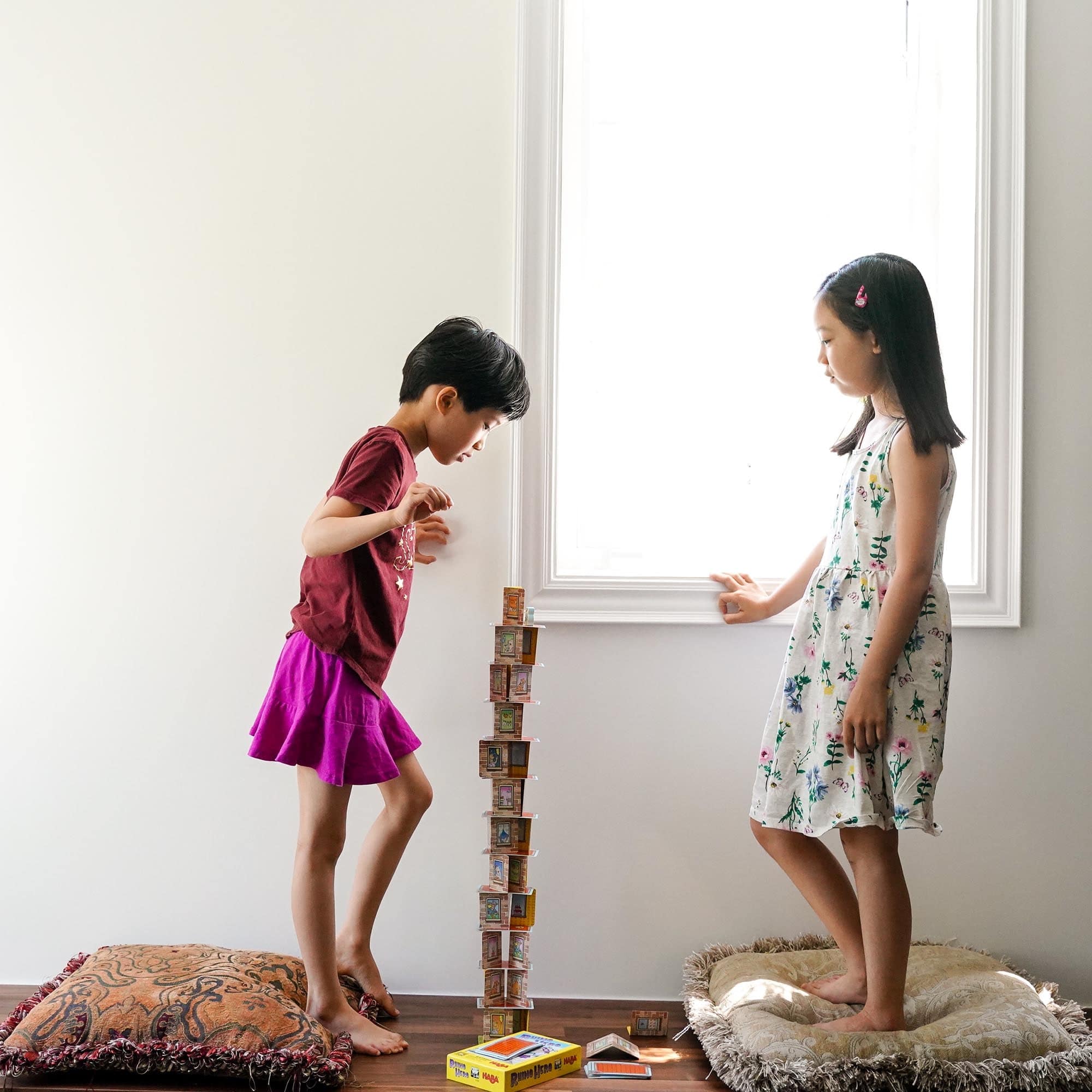 Rhino Hero Stacking Cards Game for Family and Classroom Play