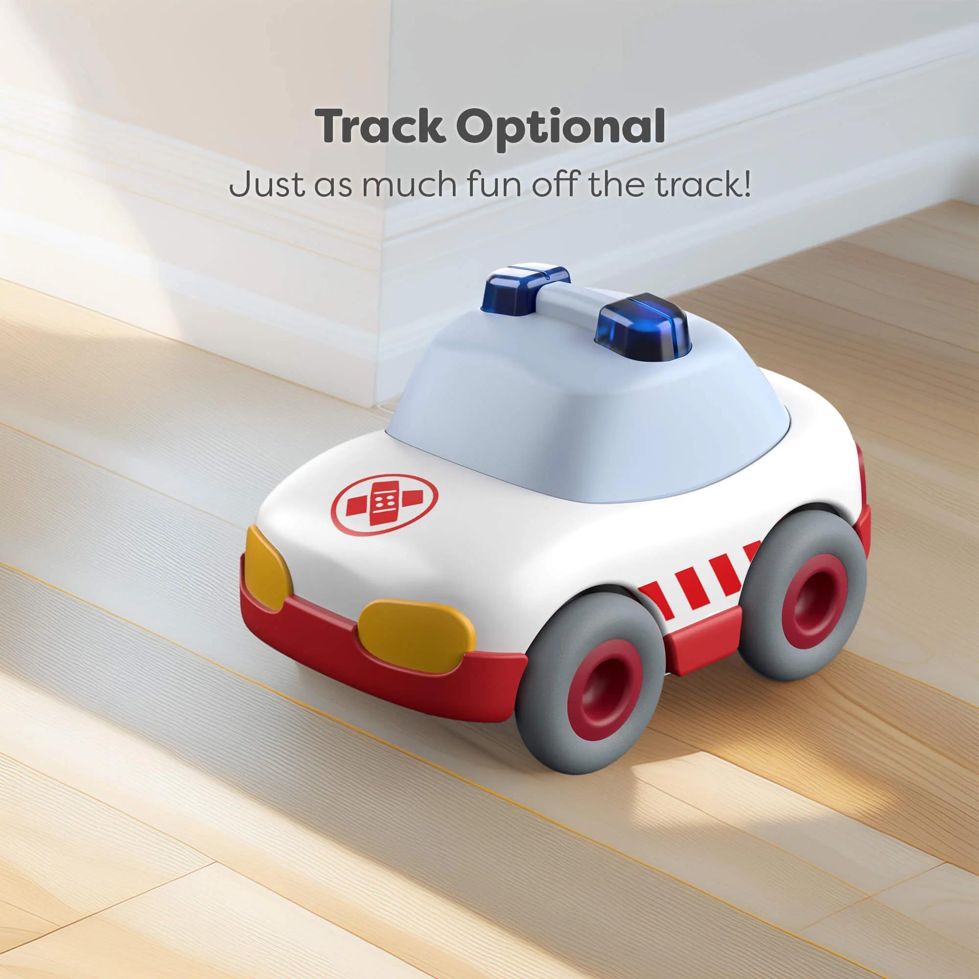 Kullerbu Ambulance Toy Car with Momentum Motor