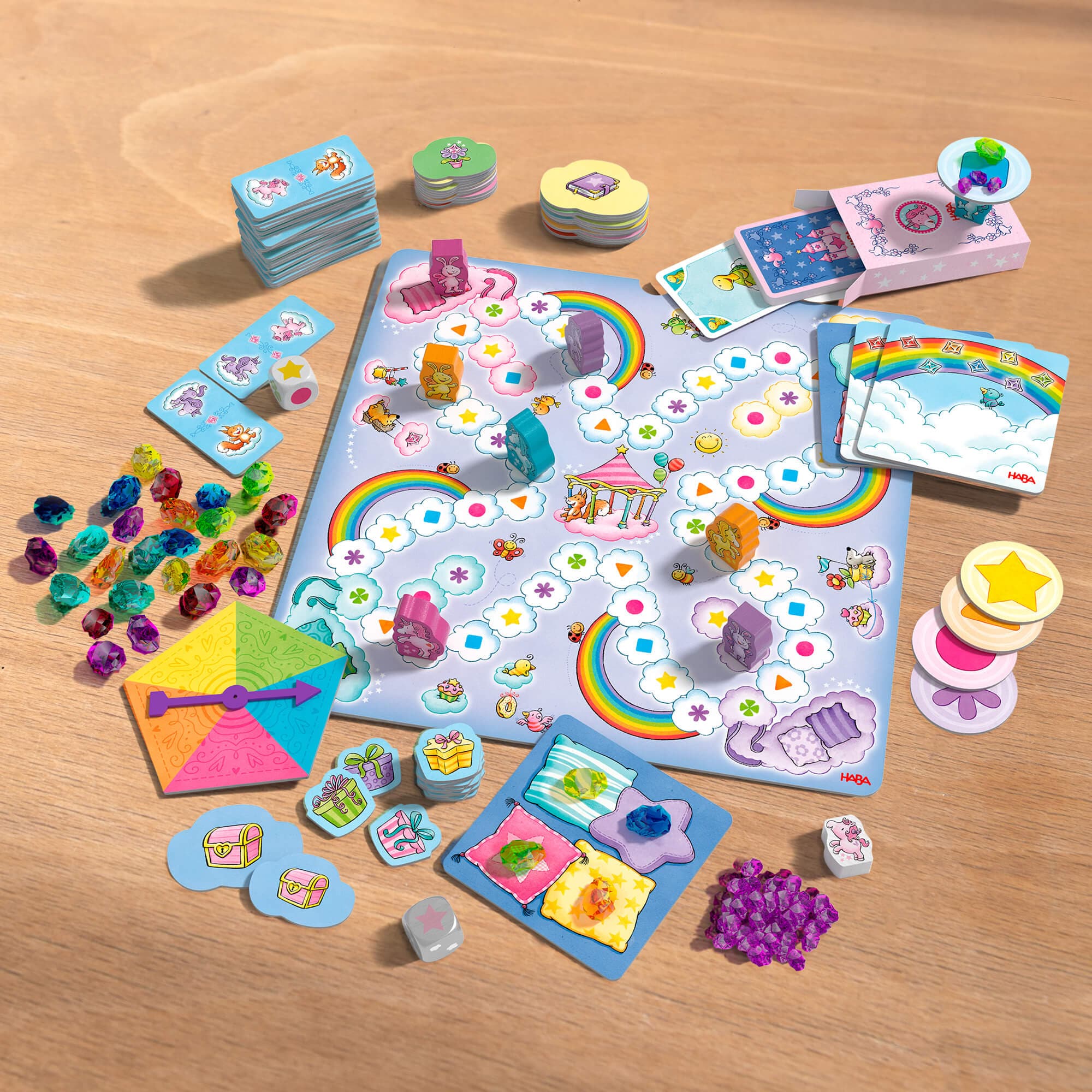 HABA Unicorn Glitterluck Game Collection with 9 Games