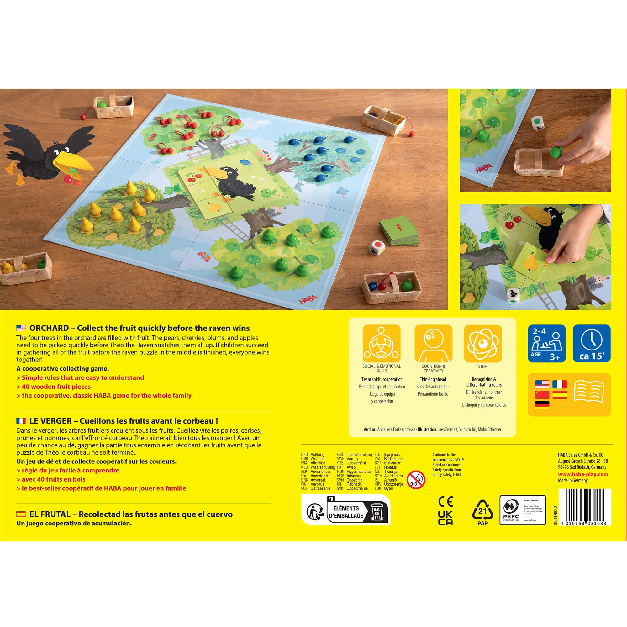 Orchard Cooperative Board Game for 1-8 Players
