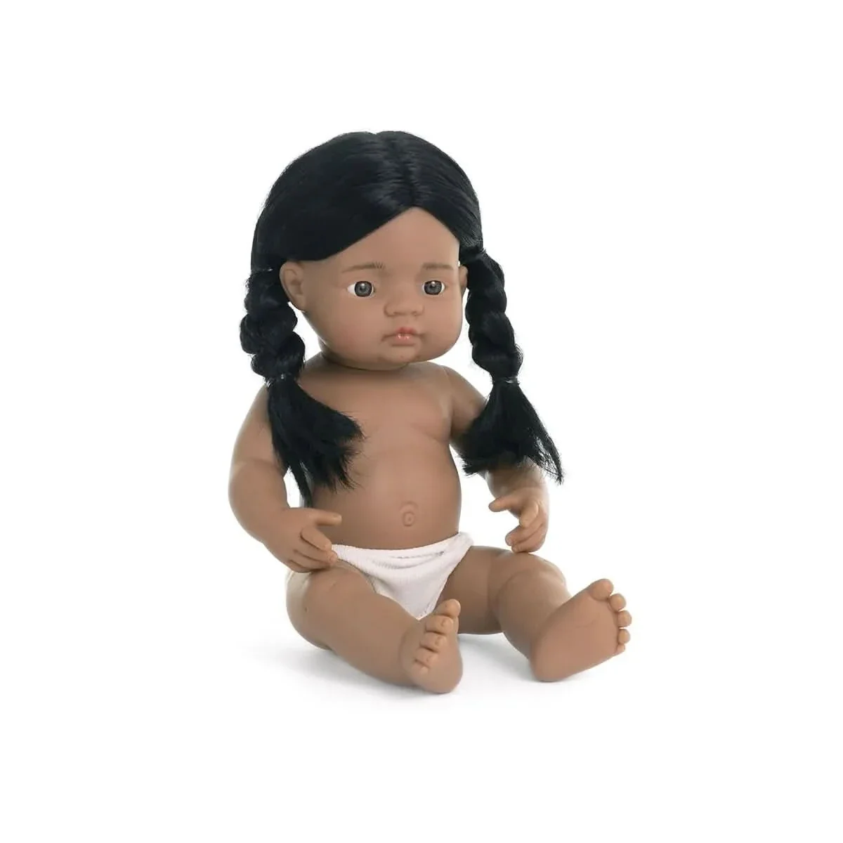 Miniland 仿真女孩娃娃 15 Inch 软乙烯基幼儿娃娃