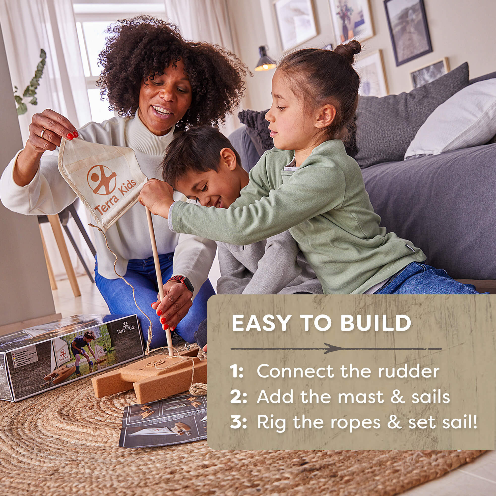 Terra Kids Catamaran DIY Activity Kit for Young Sailors