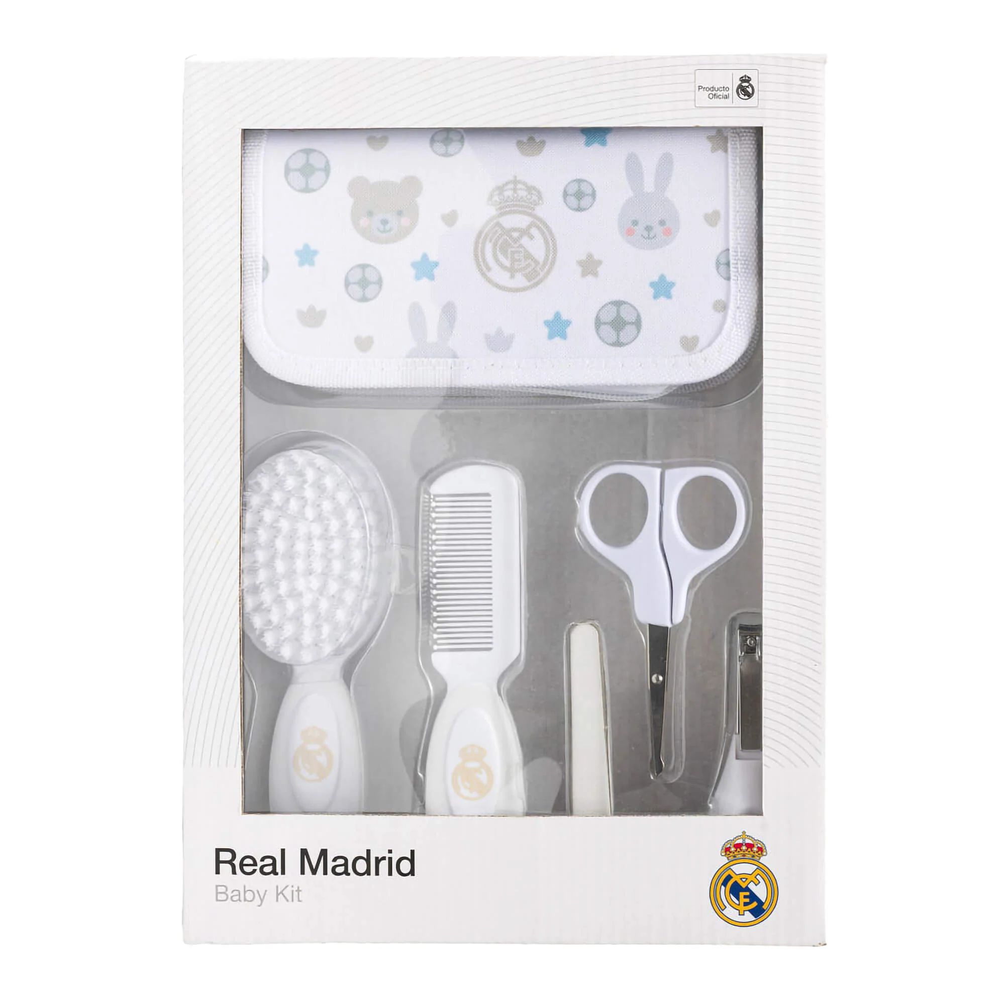 Miniland Real Madrid Baby Care Kit 5-Piece Newborn Grooming Set