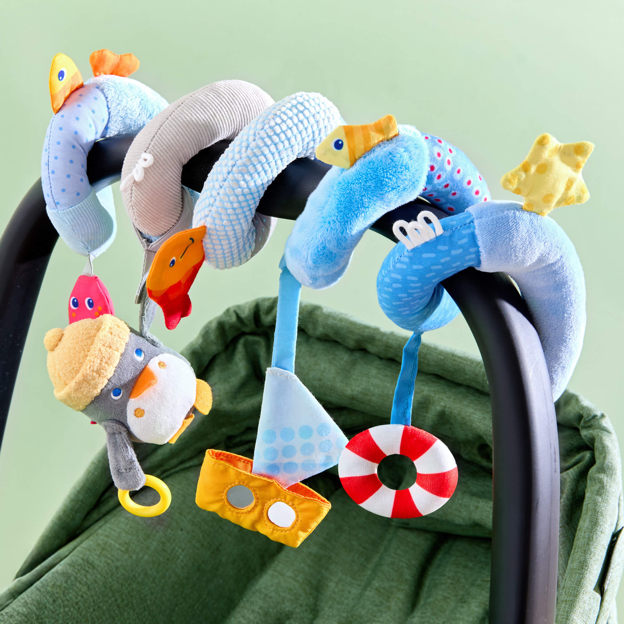 Penguin Activity Spiral Stroller & Car Seat Toy for Babies