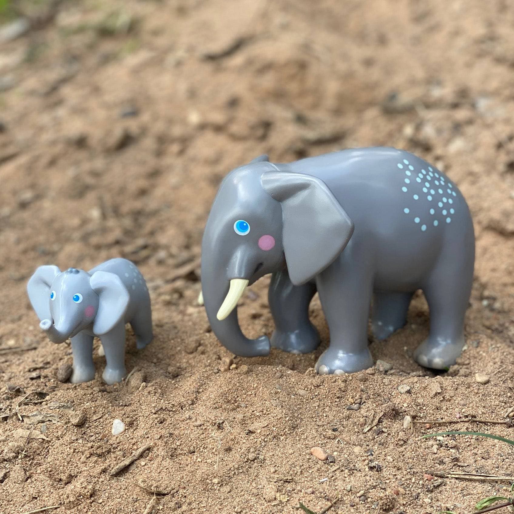 HABA Little Friends Elephant Figure Standing 4 ½ Inches Tall