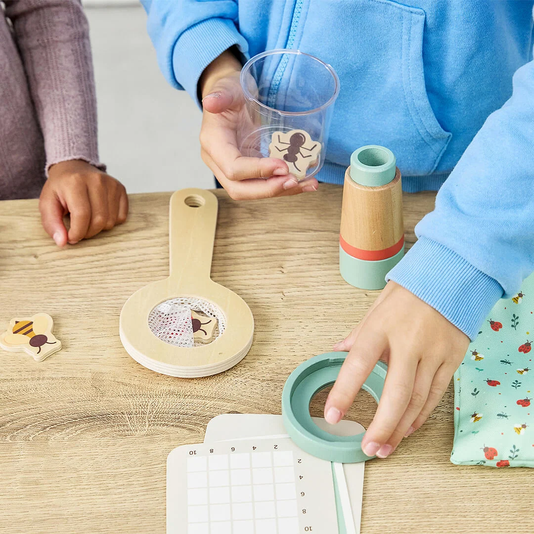 Miniland Insect Play Kit for Kids with Viewer and Notepads