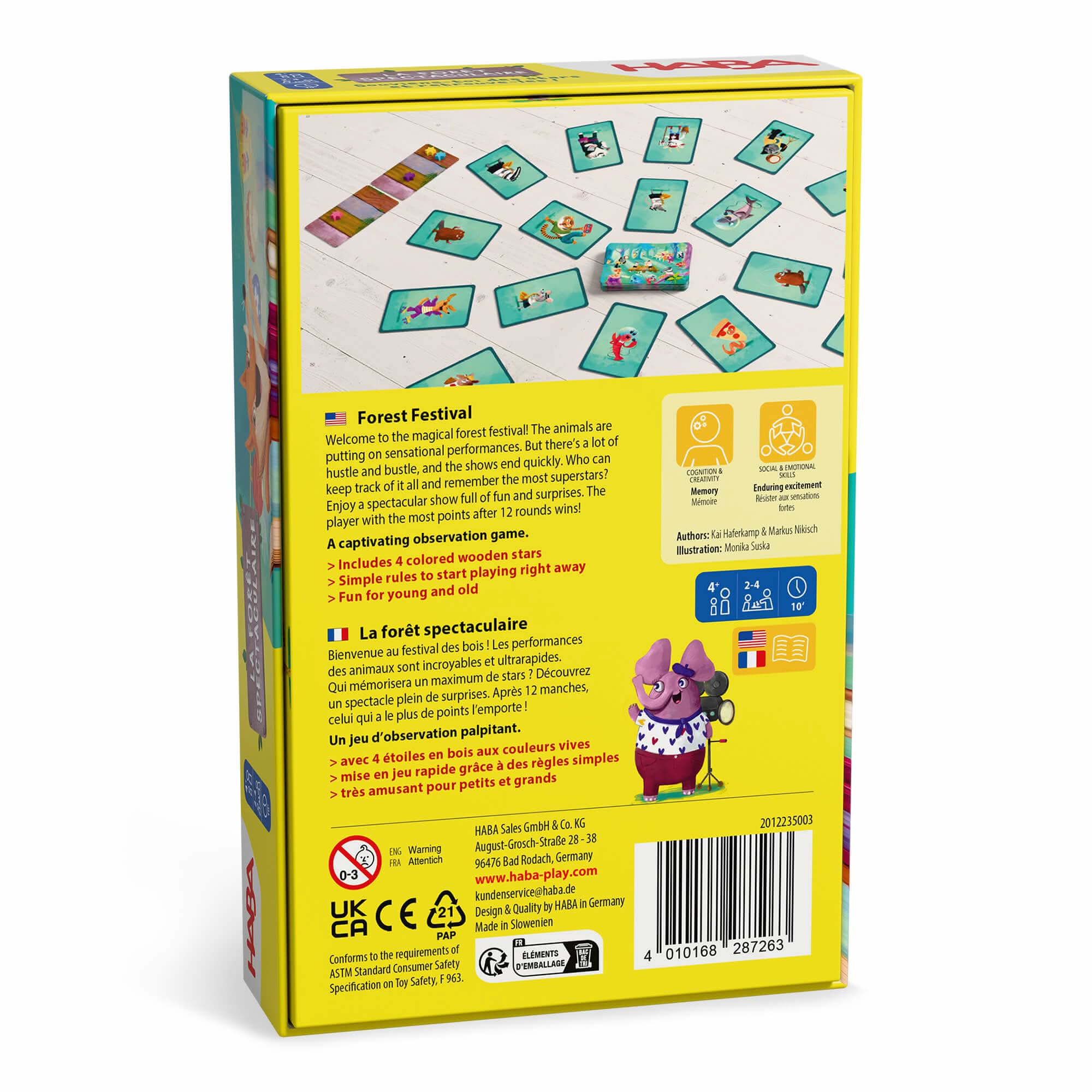 Forest Festival Memory Game for 2-4 Players