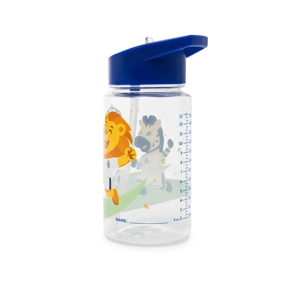 Real Madrid Kiddie Water Bottle for Kids Ages 3-7