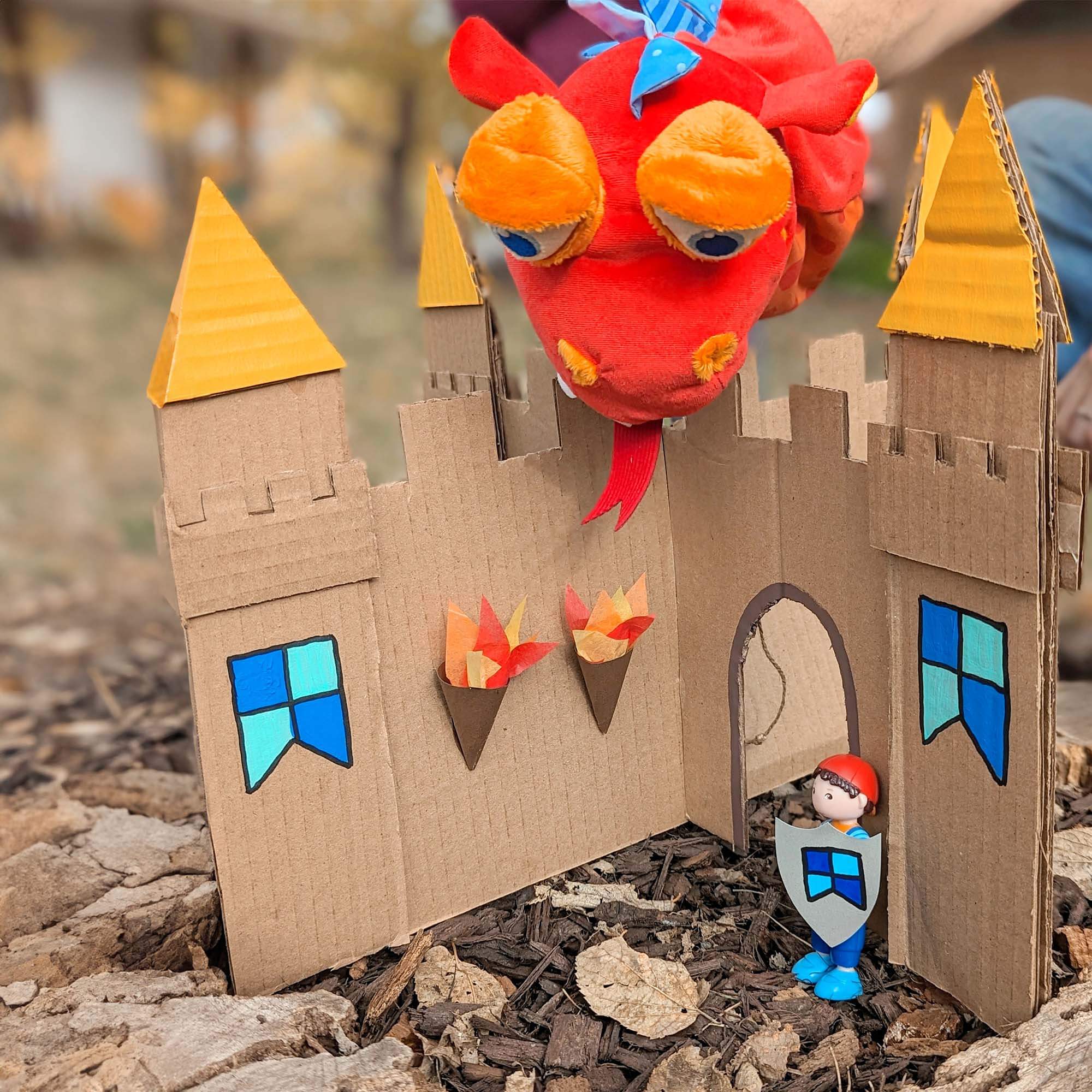 Eat-it-up Dragon Glove Puppet with Belly Bag for Storytelling