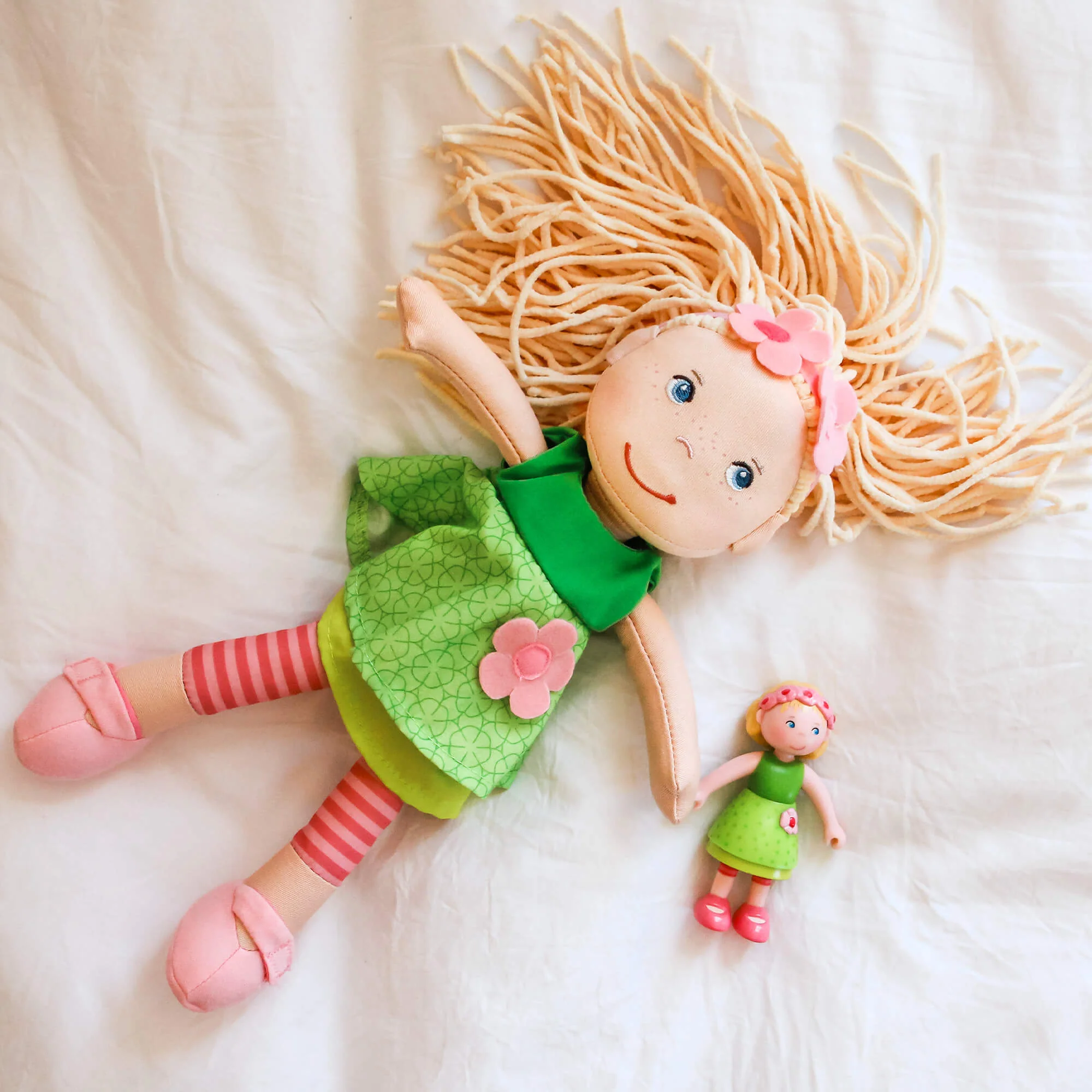 Soft 12" Doll Mali with Blonde Chenille Hair