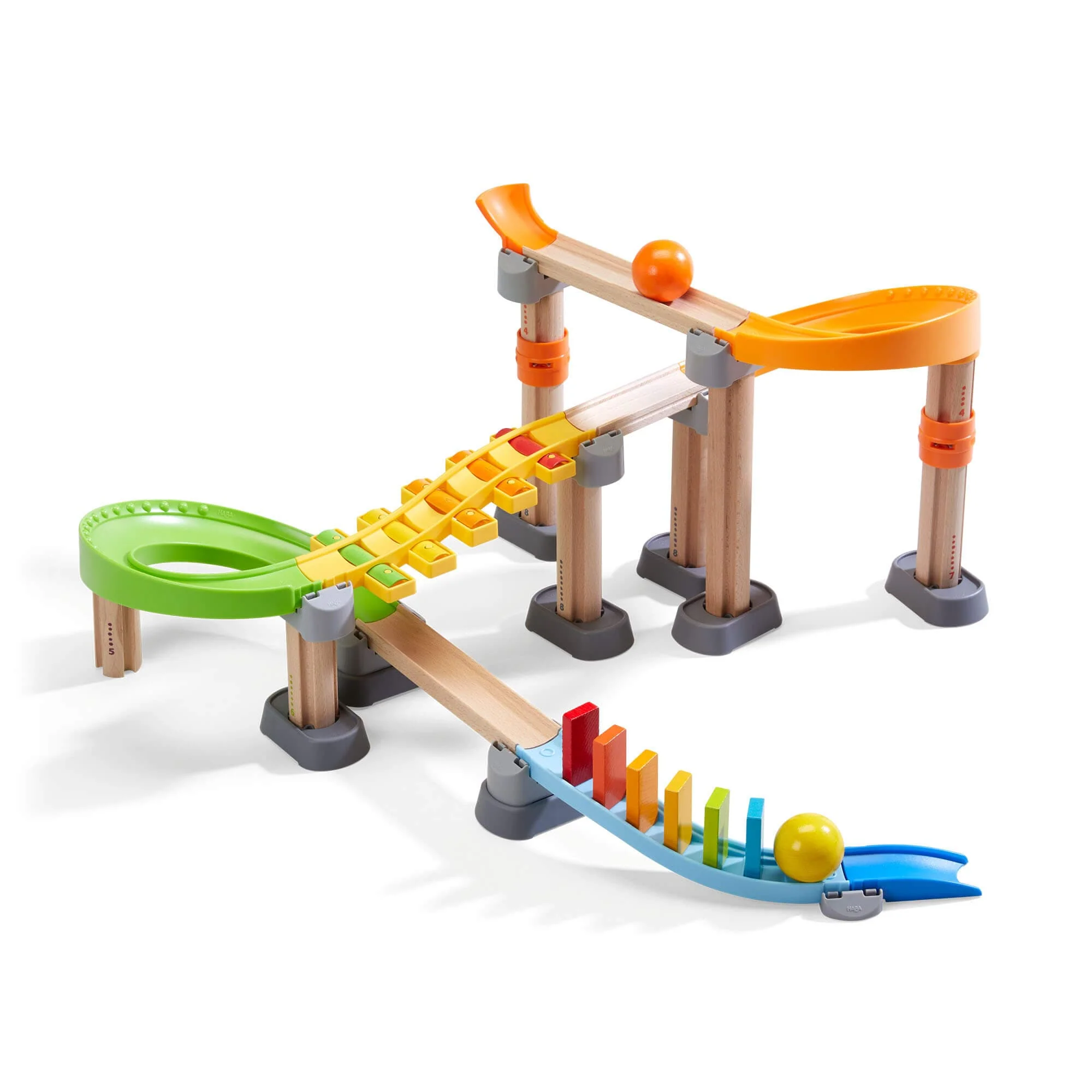 Kullerbu Melody Dominoes Set Marble Run with Sound Staircase