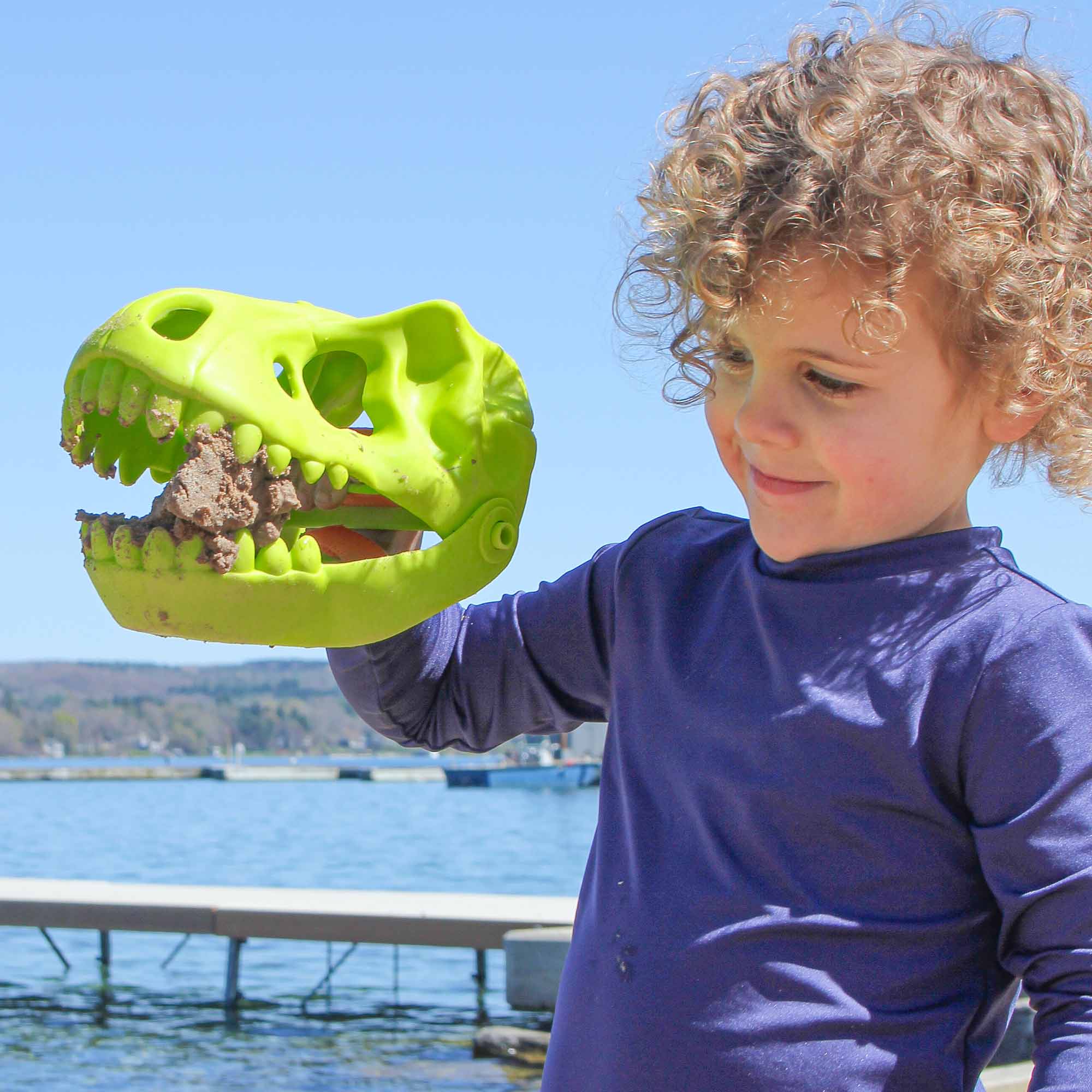 HABA Dinosaur Digger Sand Toy for Digging Bones, Dirt and Snow