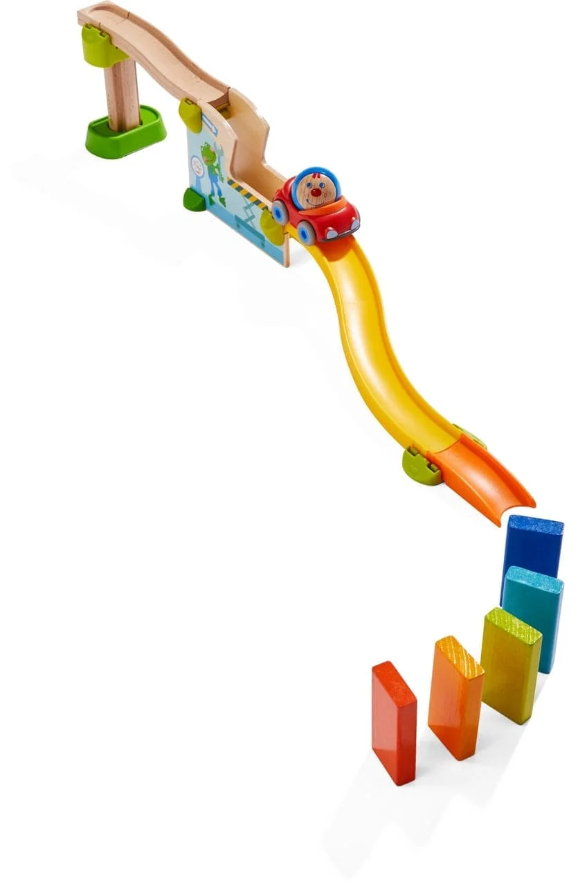 Kullerbu Jump into Car Dominoes 16件套玩具套装（含Bret Boomer）