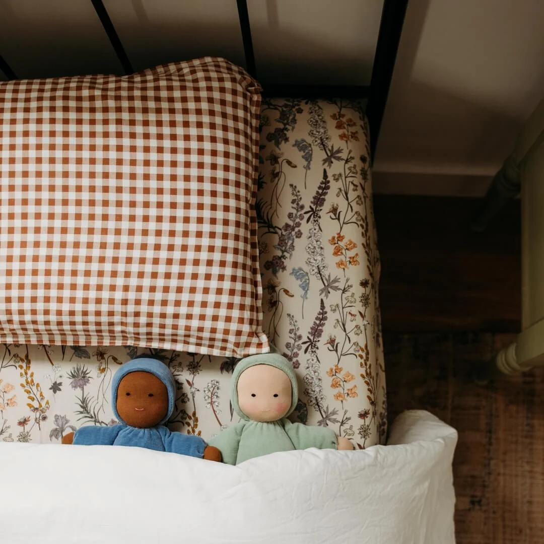 Bella Luna Waldorf Weighted Doll in Dark Skin Tone for Comfort and Calm