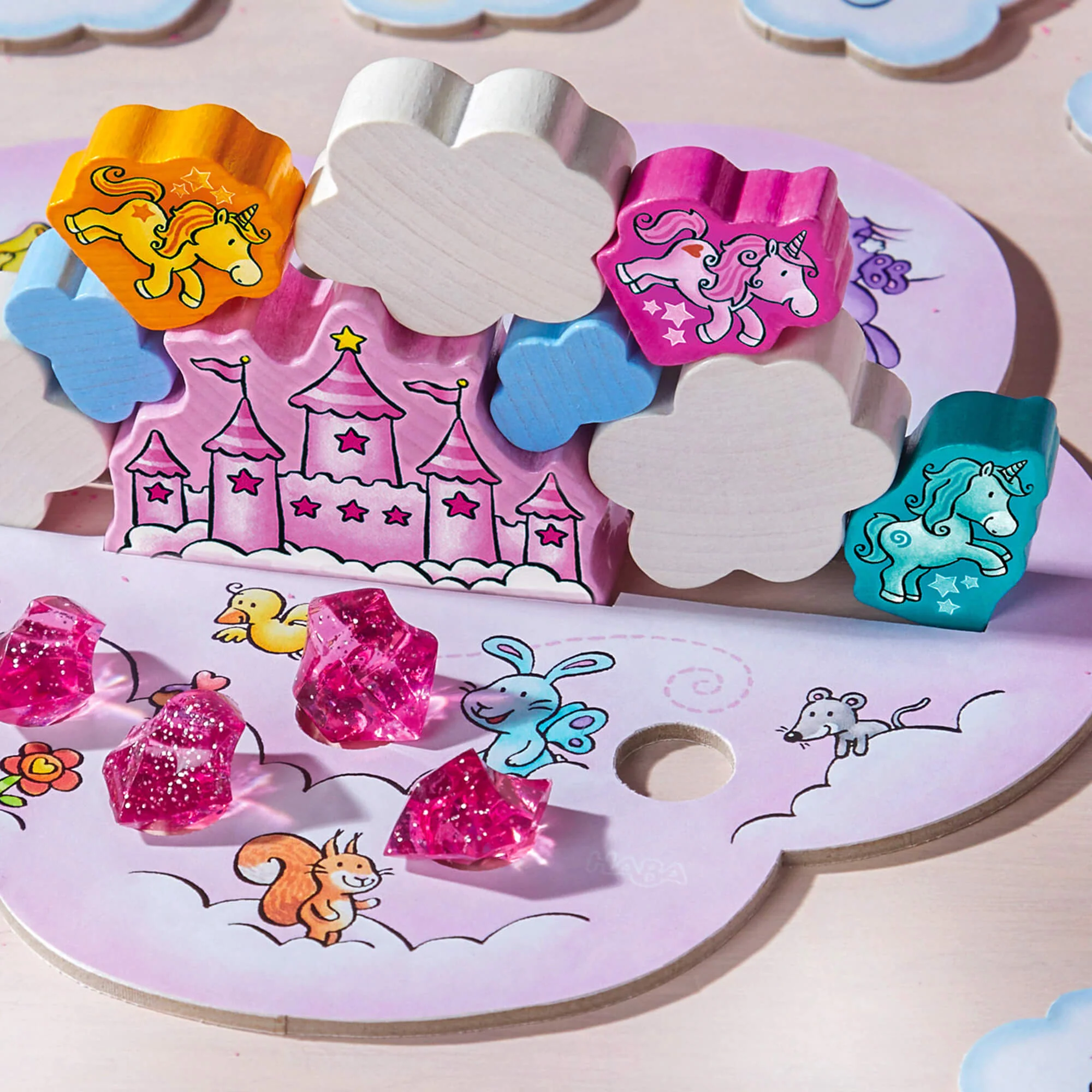 Unicorn Glitterluck Cloud Stacking 合作游戏