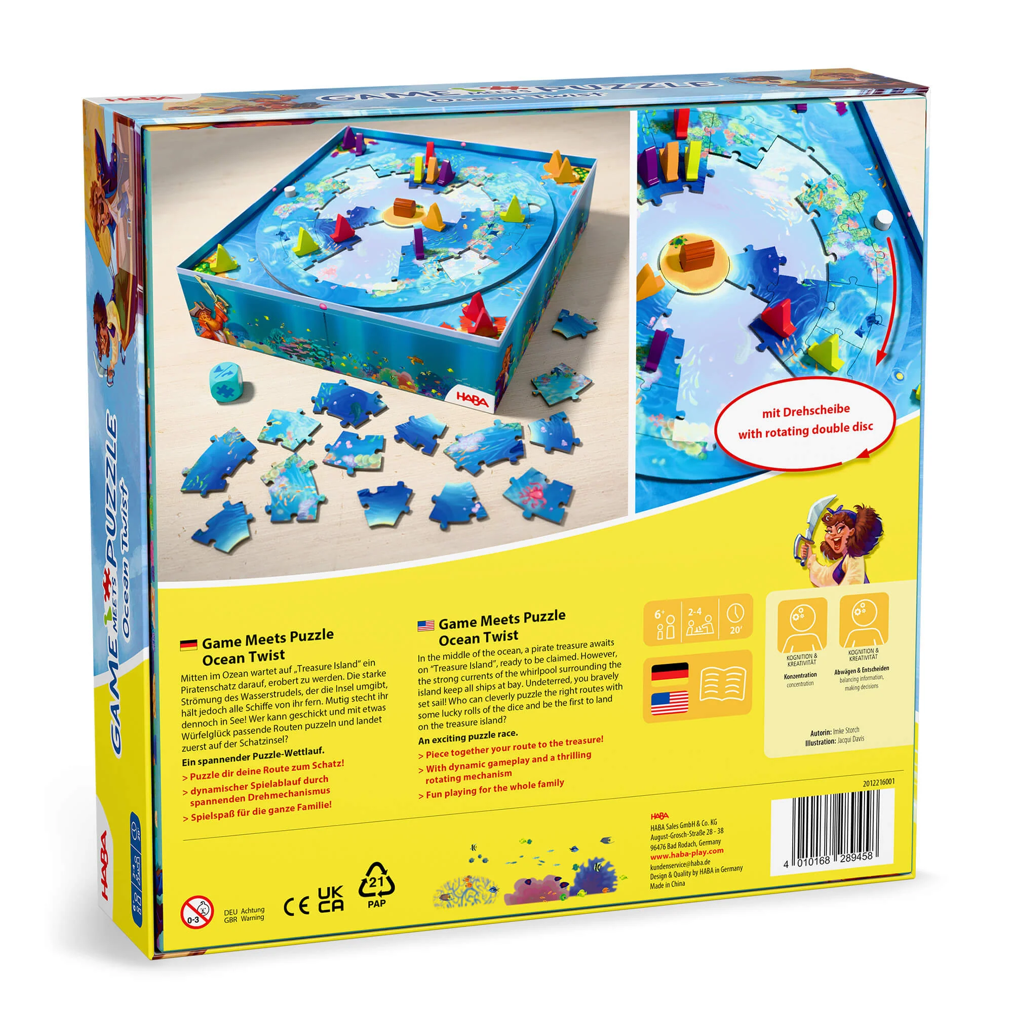 游戏与拼图结合 – Ocean Twist 家庭棋盘游戏