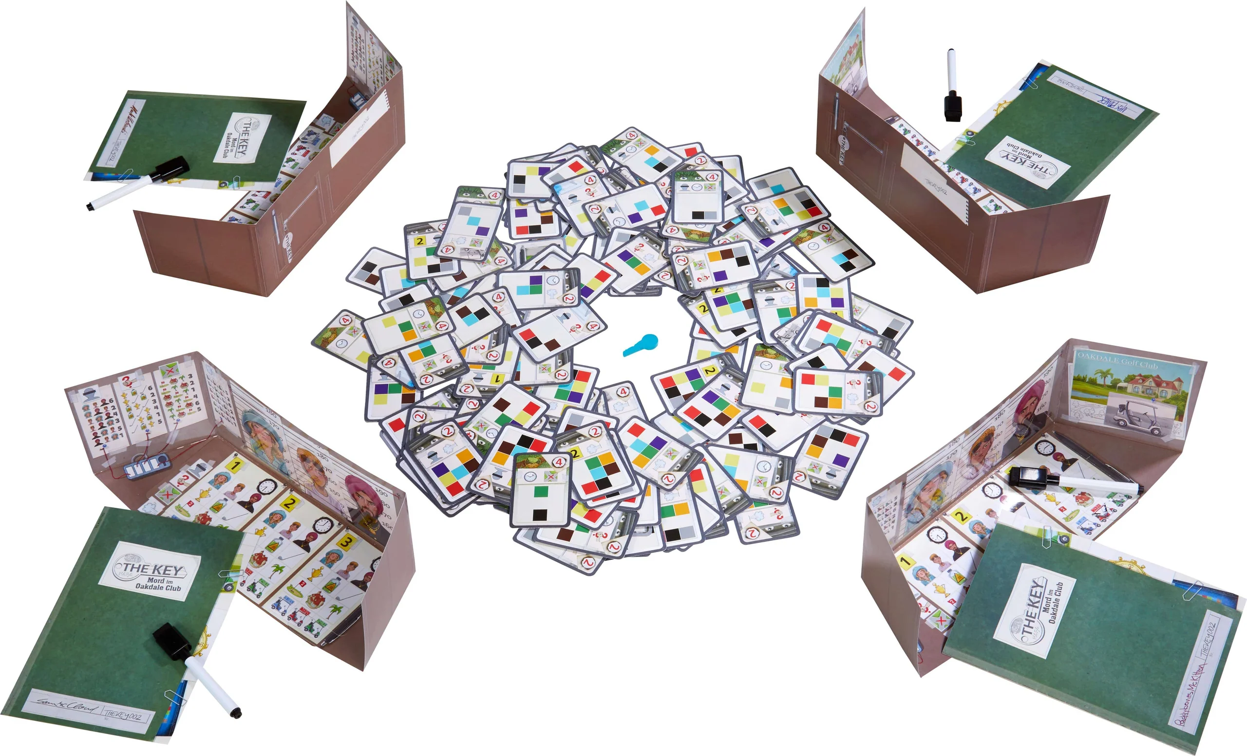 The Key: Murder at the Oakdale Club Deduction Board Game