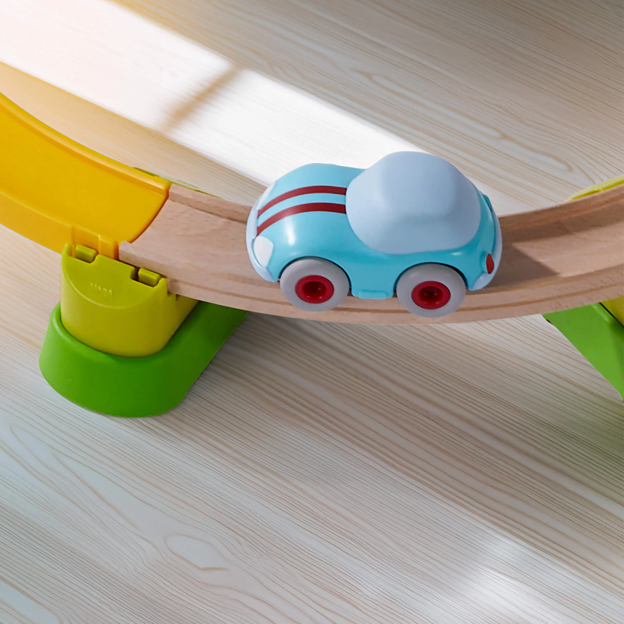 HABA Cars Light Blue Speedster with Momentum Motor