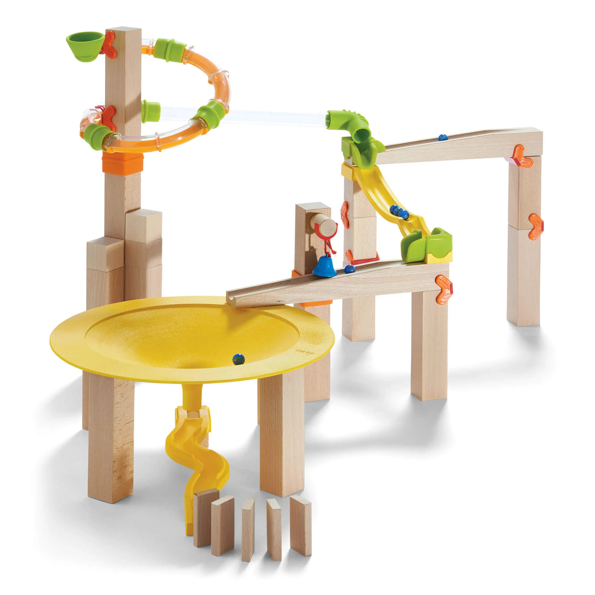HABA Marble Run Funnel Jungle Starter Set for Fast Building Fun