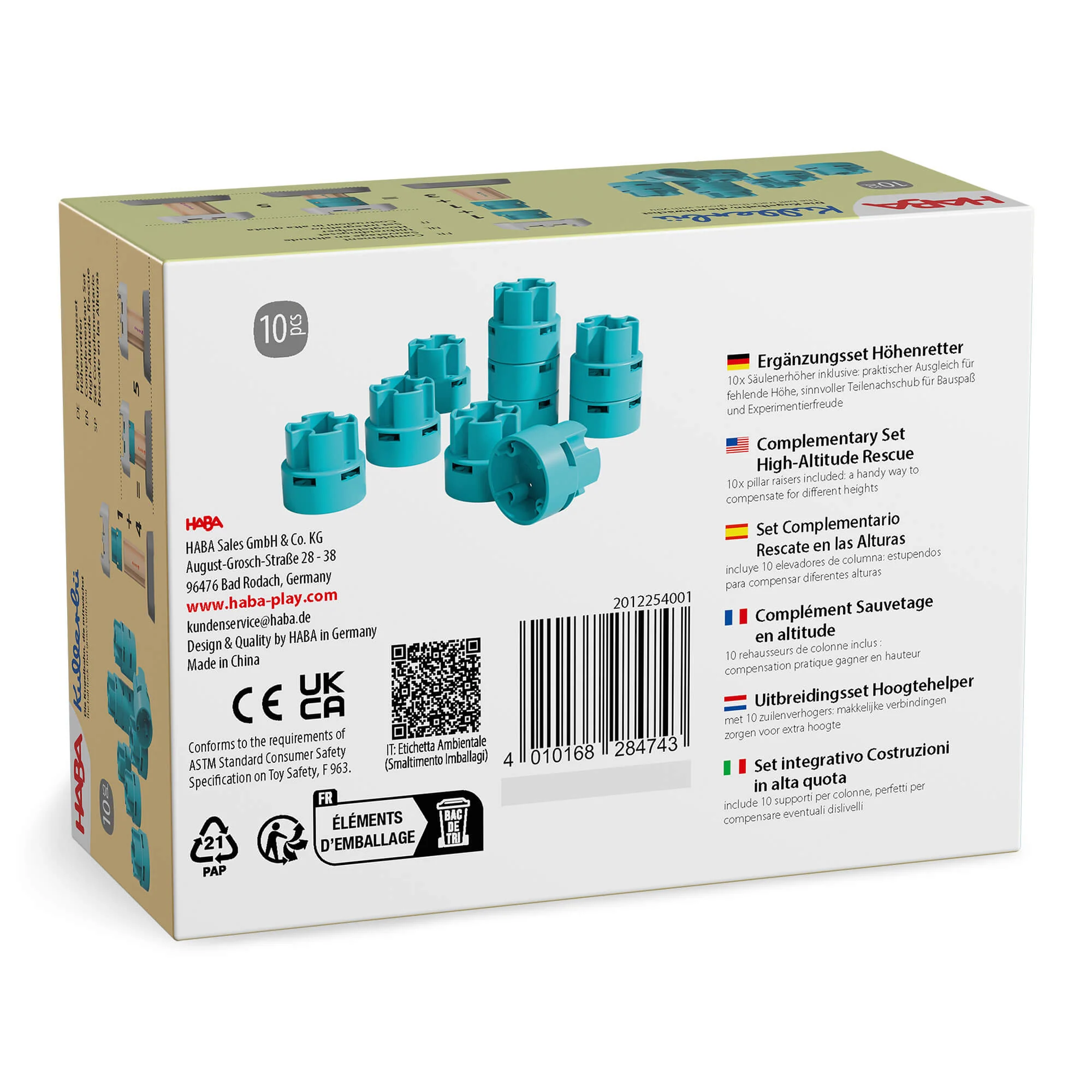 Kullerbü High Altitude Expansion Set with 10 Risers for Track Systems