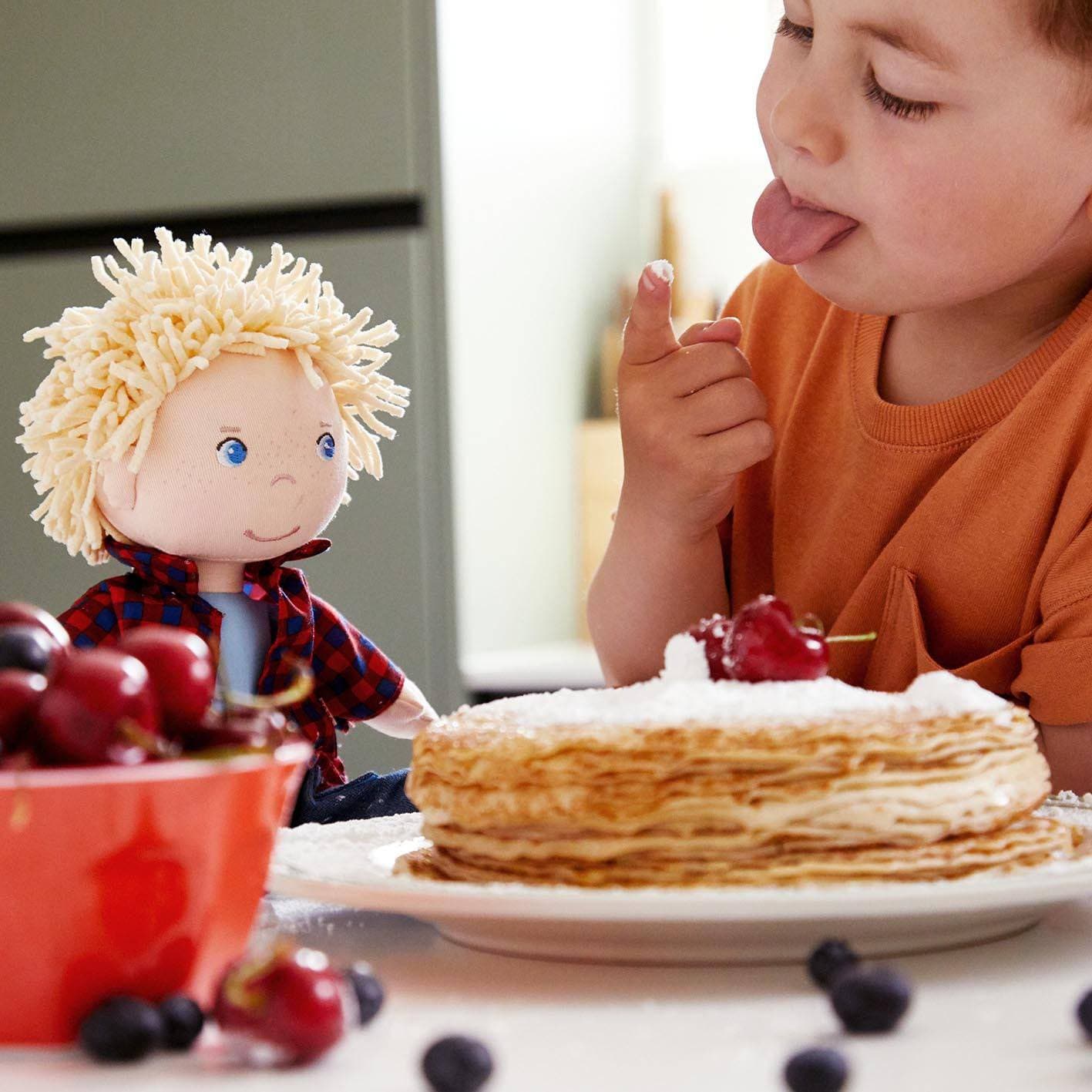 Nick 12" Soft Boy Doll with Chenille Hair and Quilted Body