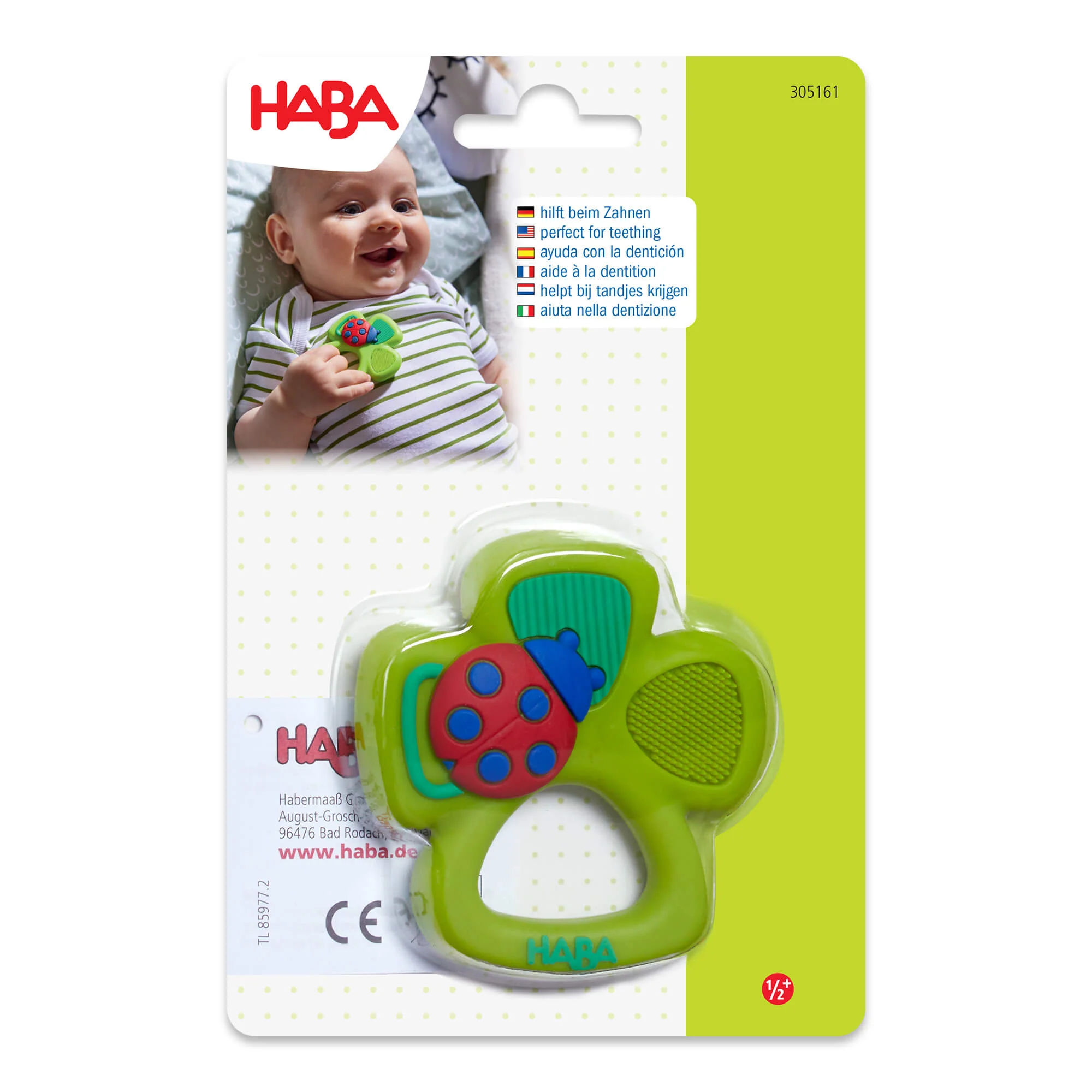 Shamrock Silicone Teether Grasping Toy for Teething Babies