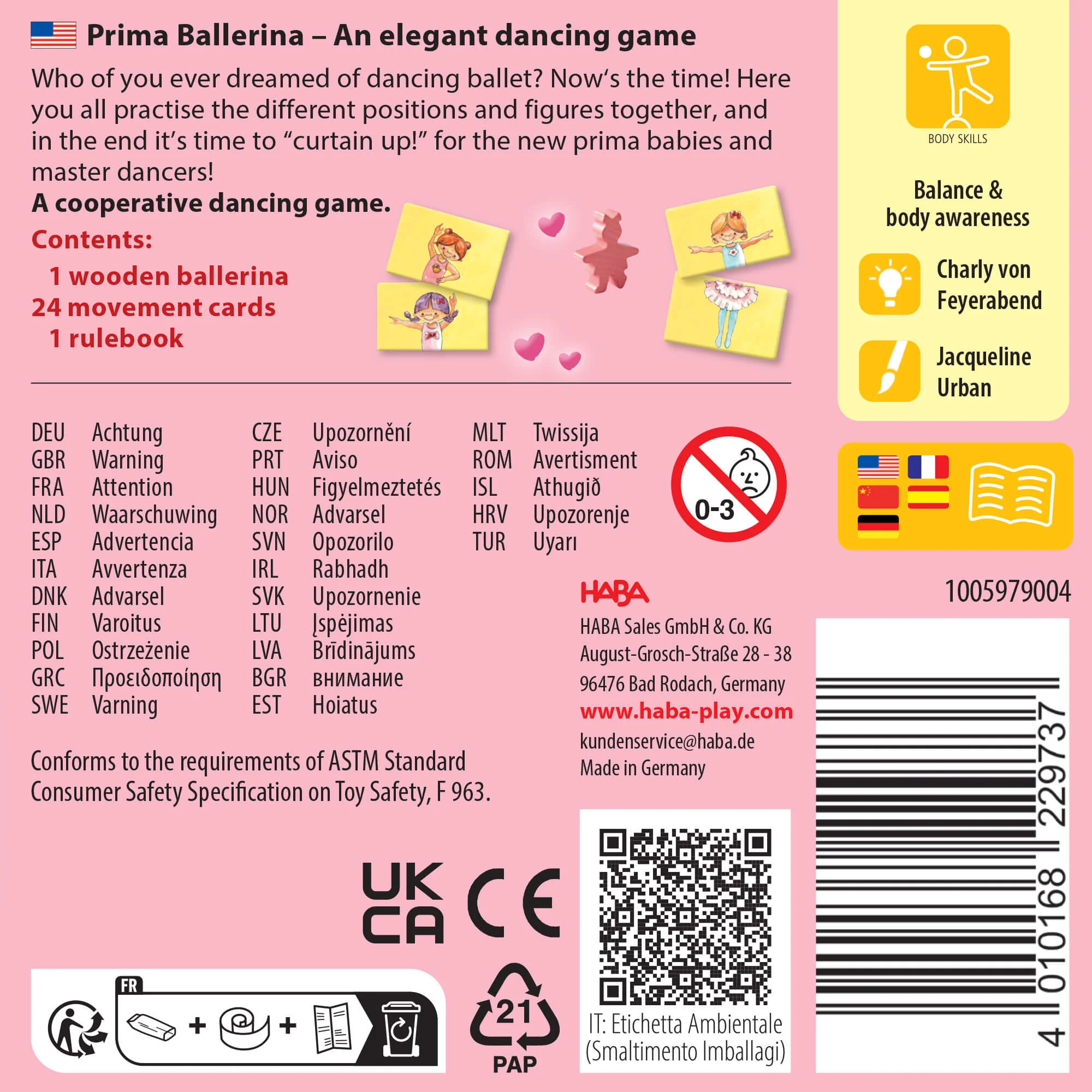Prima Ballerina 儿童合作舞蹈迷你游戏