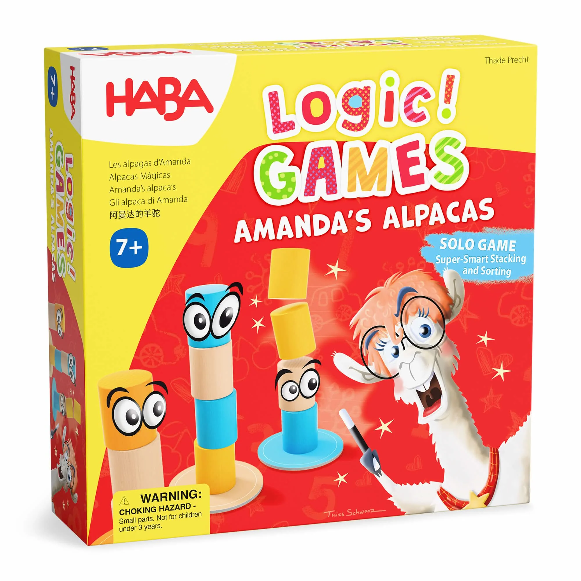 Amanda's Alpacas Logic Game with 60 Stacking Puzzles